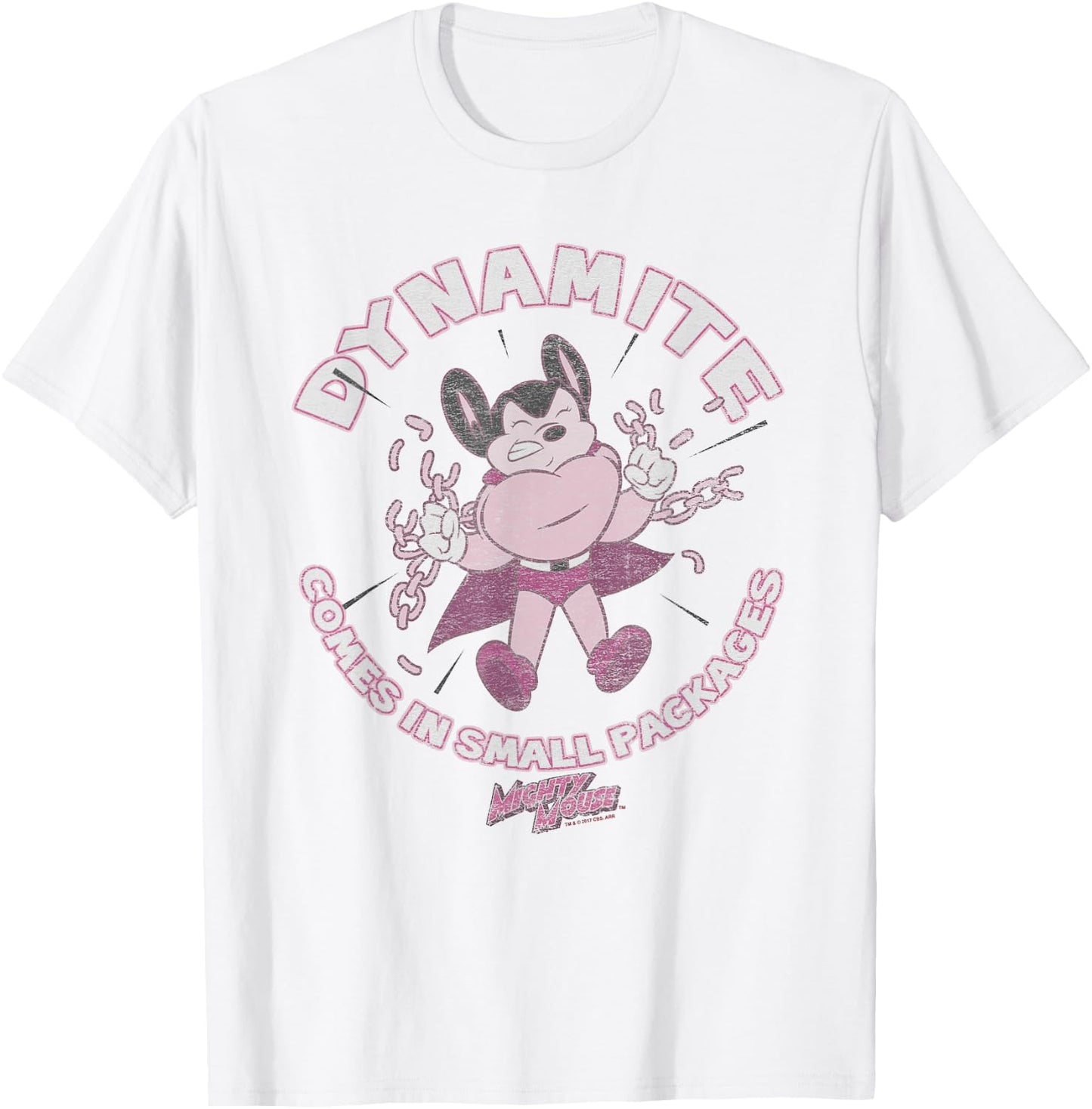 Mighty Mouse Dynamite T-Shirt - T-Shirt | White