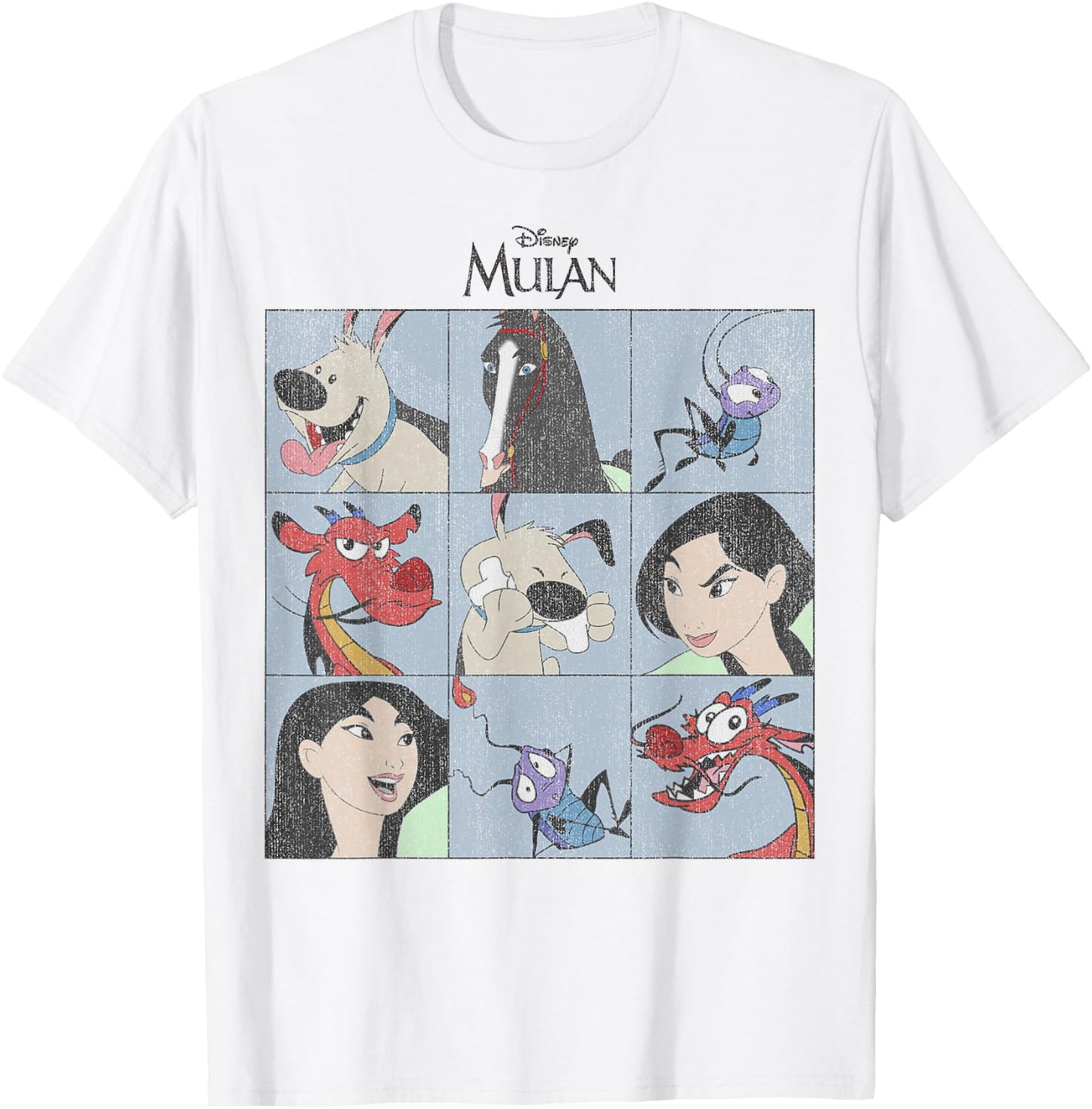 Disney Mulan Group Shot Panels T-Shirt - T-Shirt | White