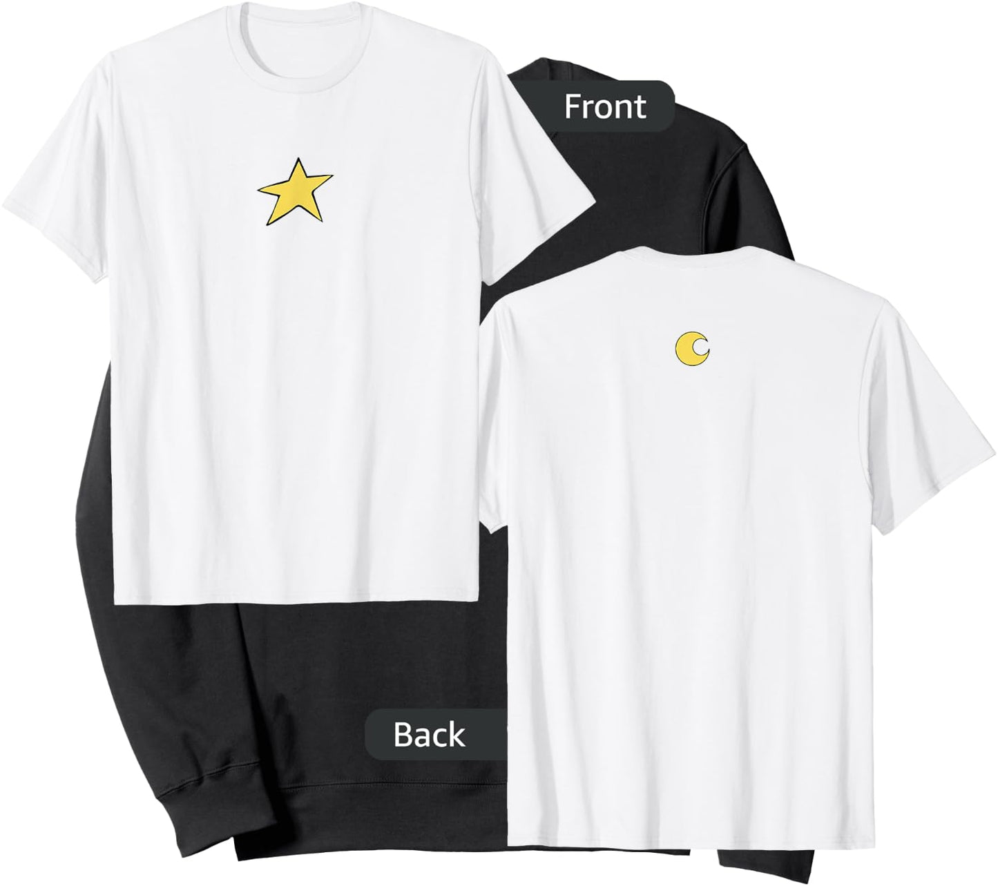 Ping Pong the Animation Peco Sun (star) Moon Anime Sweatshirt - Sweatshirt | Black