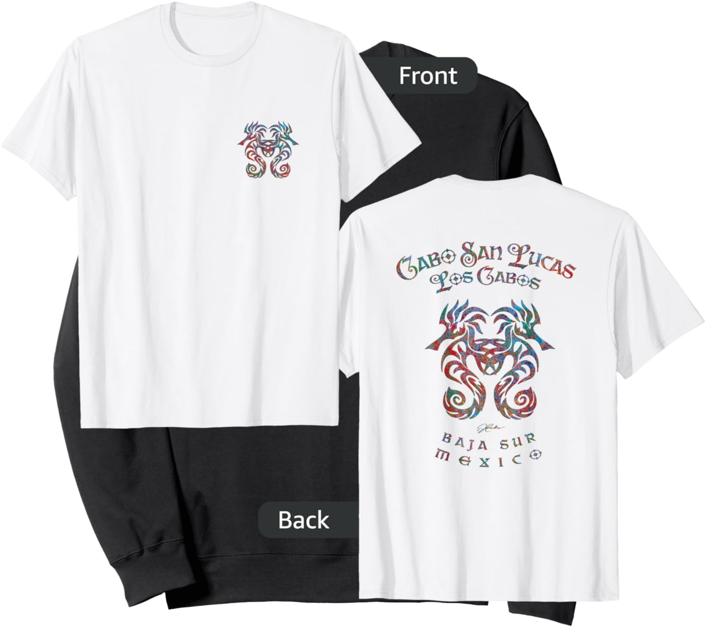 JCombs: Cabo San Lucas, Mexico, Seahorses (Art on back) Sweatshirt - Sweatshirt | Black