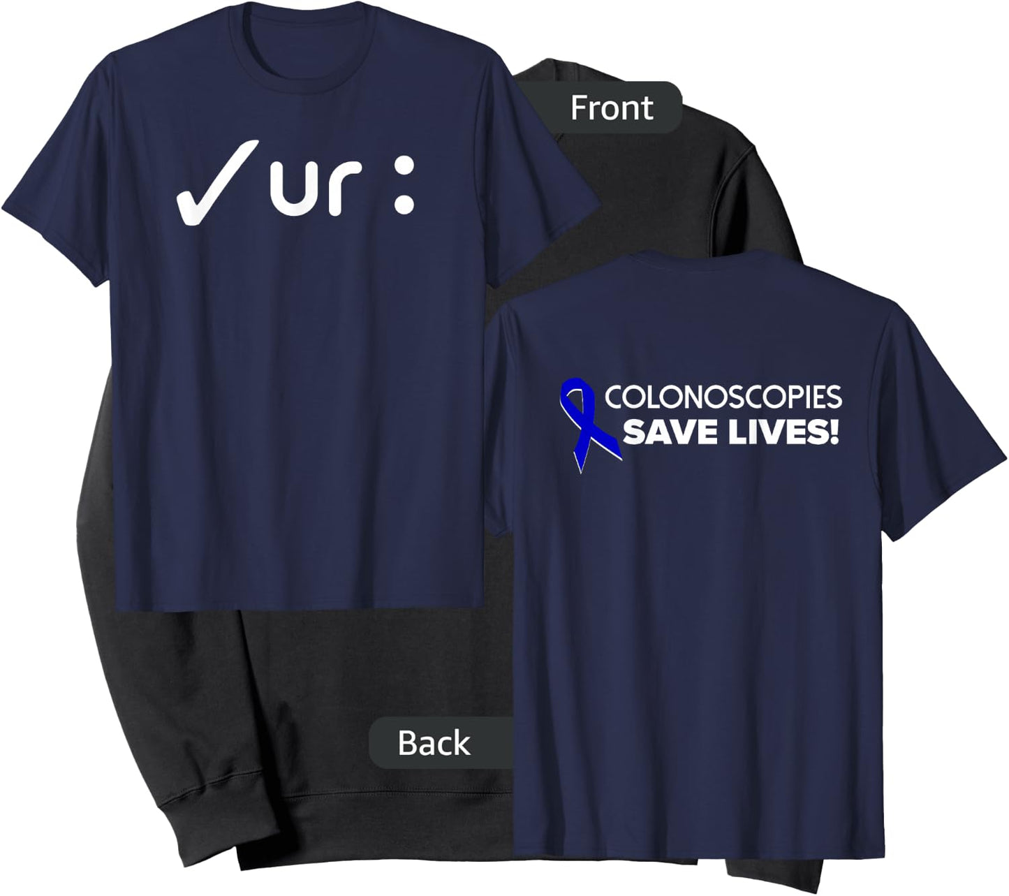 Marcie K - Colon Cancer Awareness Colonoscopies Check UR : Sweatshirt - Sweatshirt | Black
