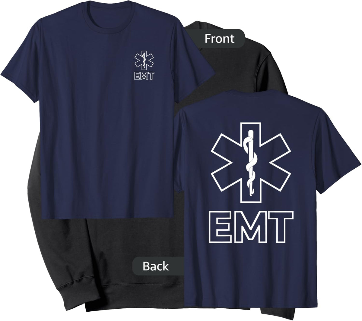 Star of Life Emt Ems Emergency Medical Services Technician Sweatshirt - Sweatshirt | Black