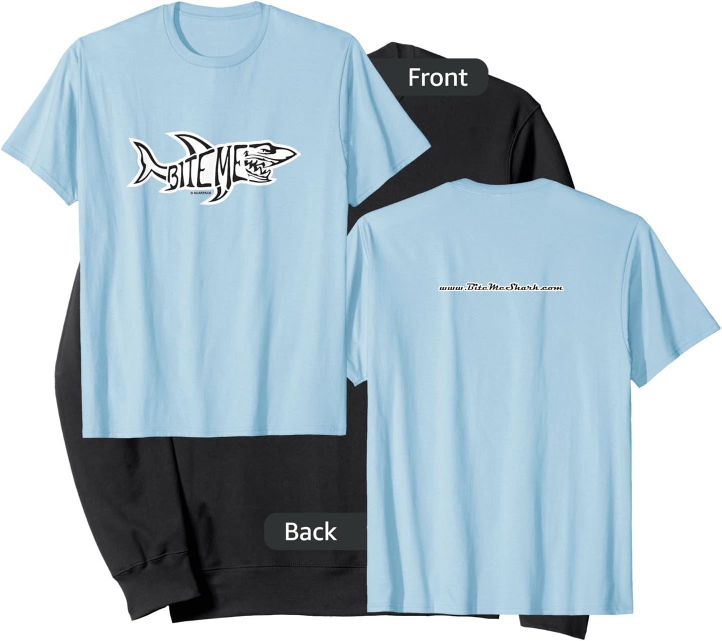 Original Bite Me Shark, Official Classic Retro Fishing Sweatshirt - Sweatshirt | Black