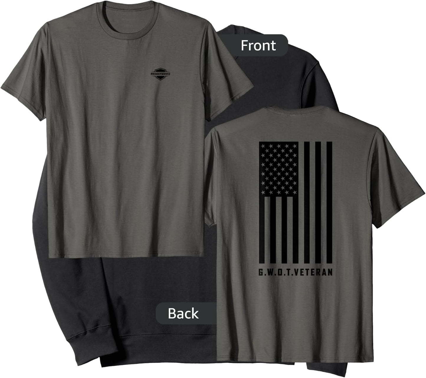 "Global War on Terror - G.W.O.T. Veteran" Sweatshirt - Sweatshirt | Black
