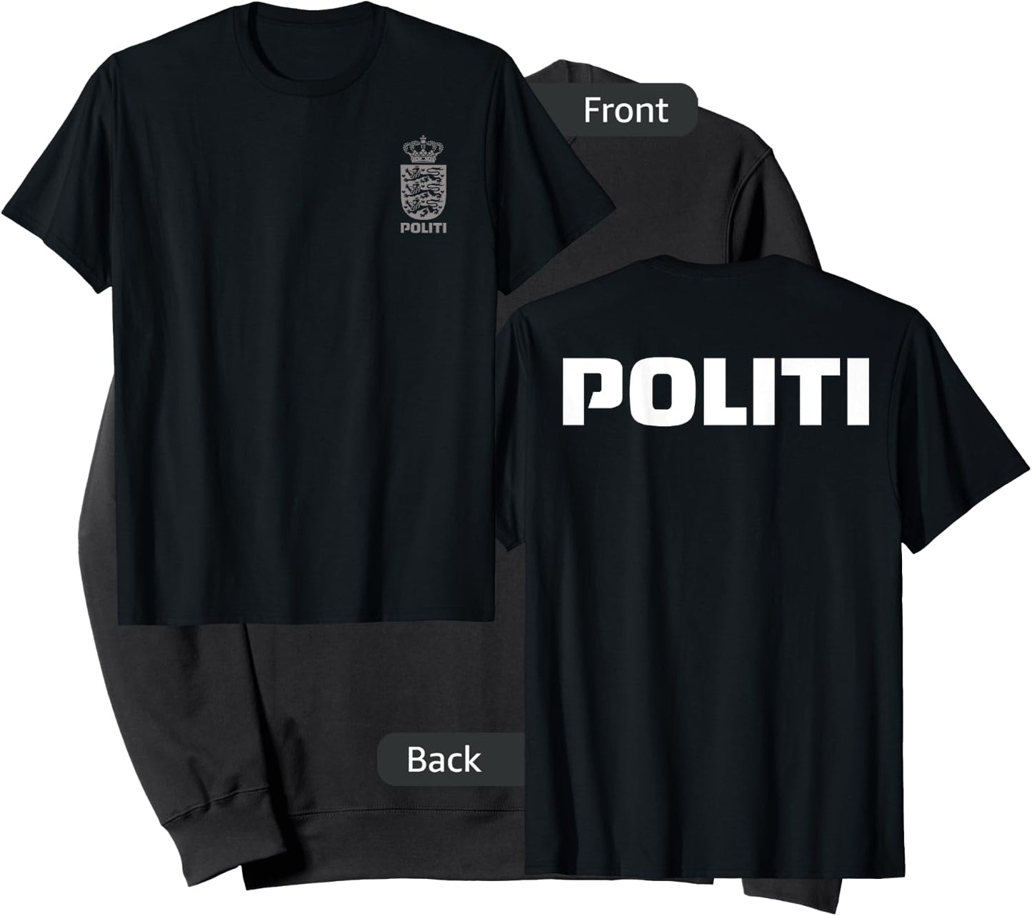 Denmark Danish Police Politi Sweatshirt - Sweatshirt | Black