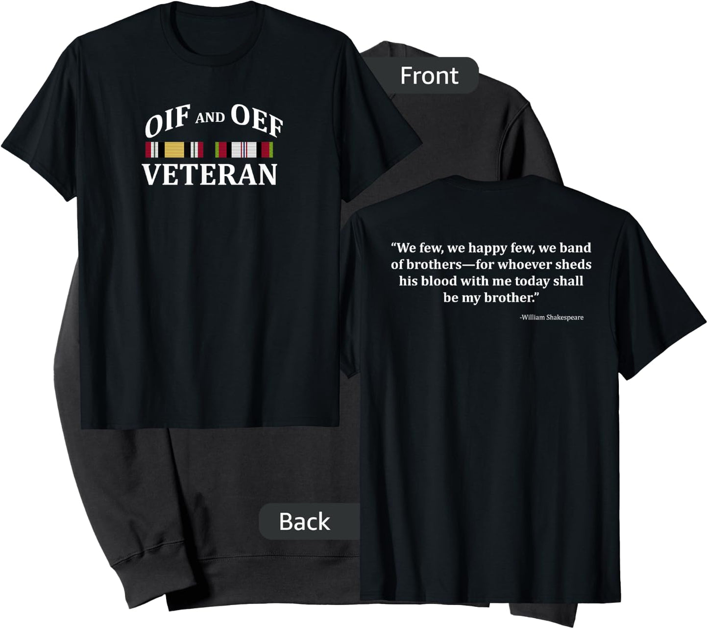 OIF and OEF Veteran Veteran's Day Sweatshirt - Sweatshirt | Black