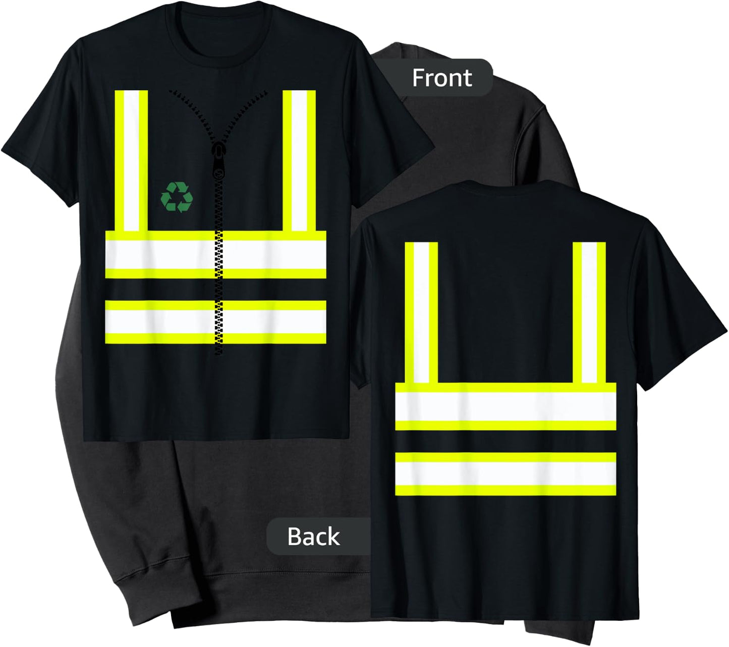 Kids Garbage Man Uniform Trash Truck Halloween Costume Boy's Sweatshirt - Sweatshirt | Black