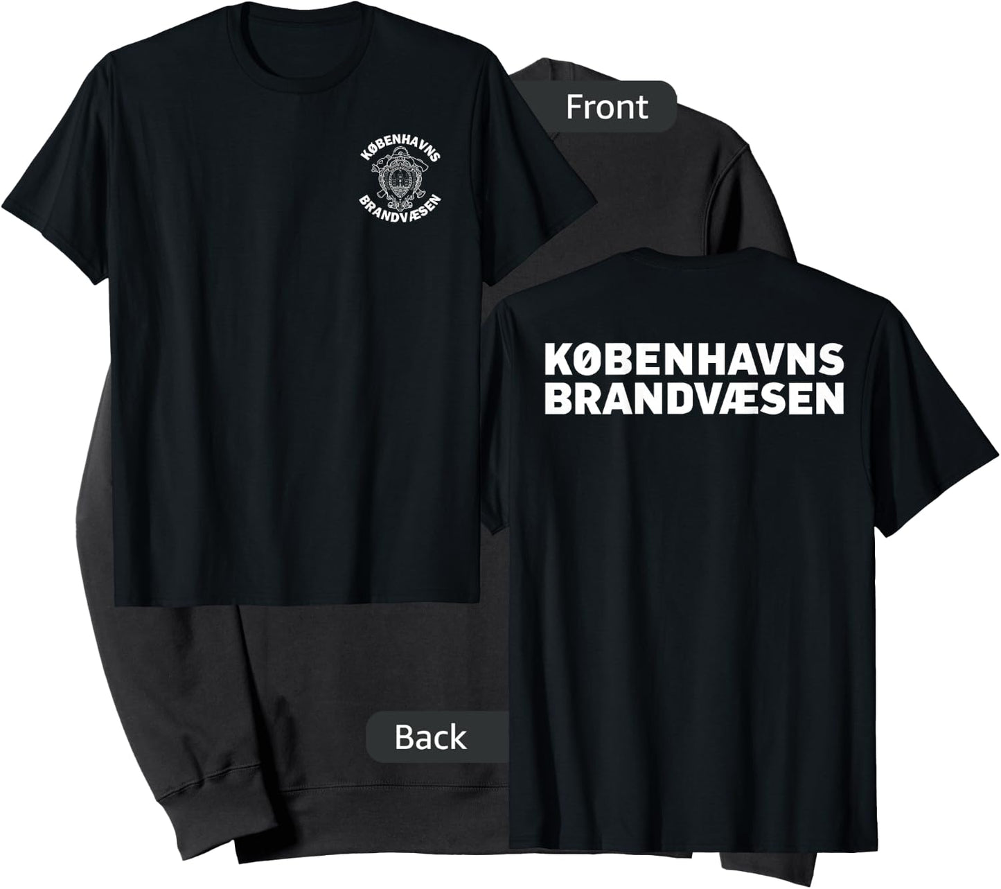 Danish Copenhagen Fire Department Firefighter Sweatshirt - Sweatshirt | Black