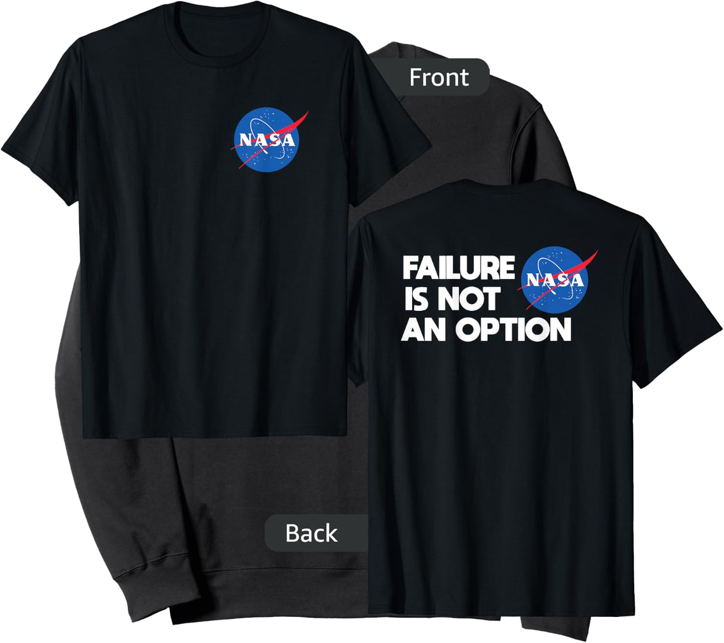 Failure Is Not An Option - NASA Sweatshirt - Sweatshirt | Black