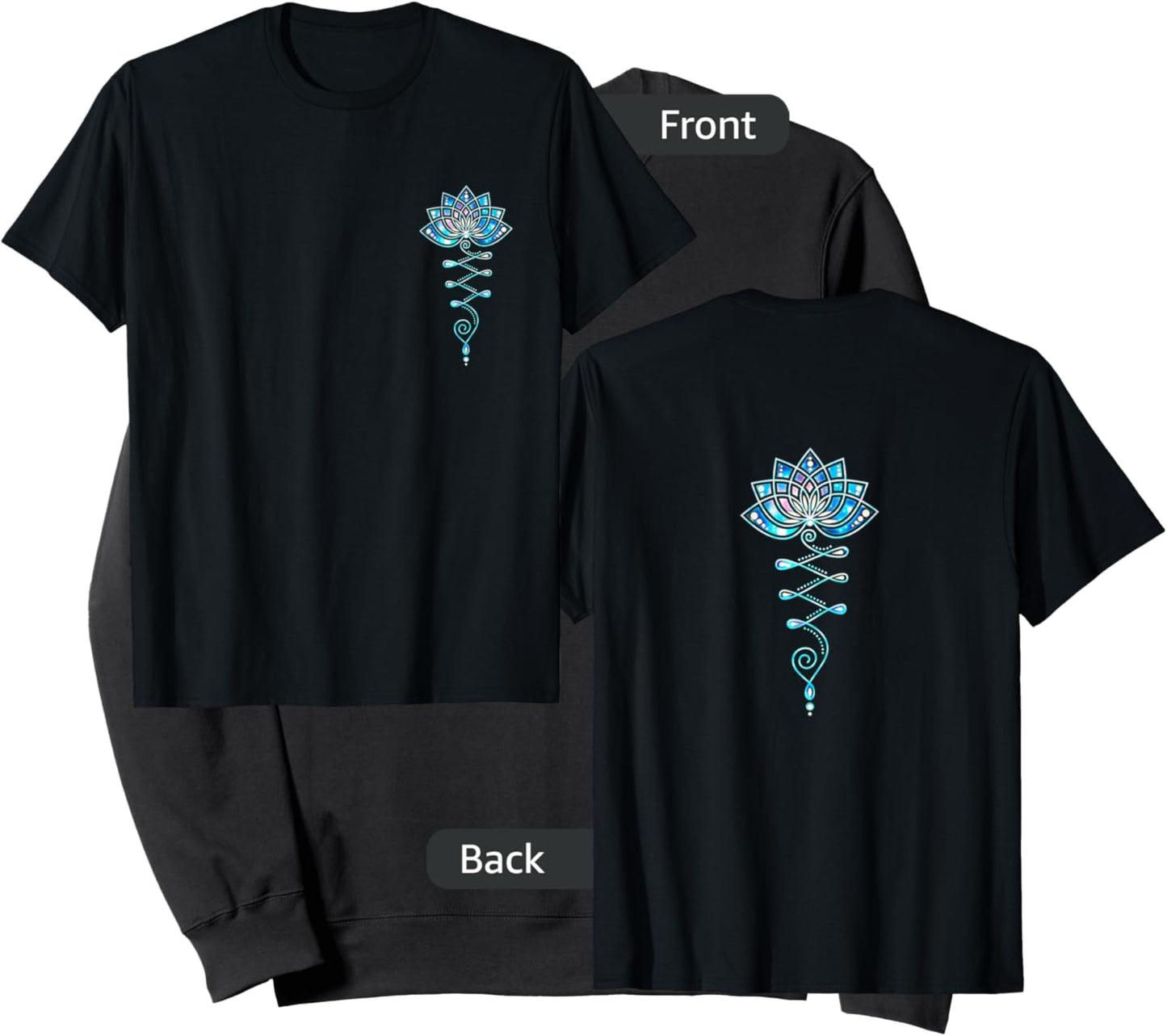 Lotus, blossom, flower, yoga, symbol, Buddhism, meditation Sweatshirt - Sweatshirt | Black