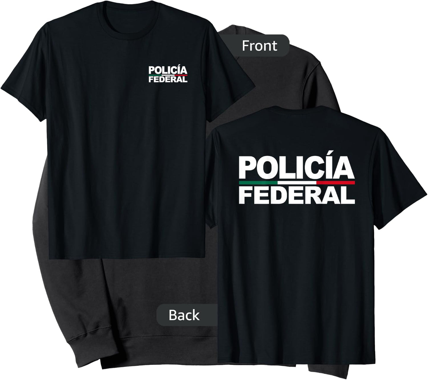 Mexico Policia Federal Mexican Police Law Costume Sweatshirt - Sweatshirt | Black