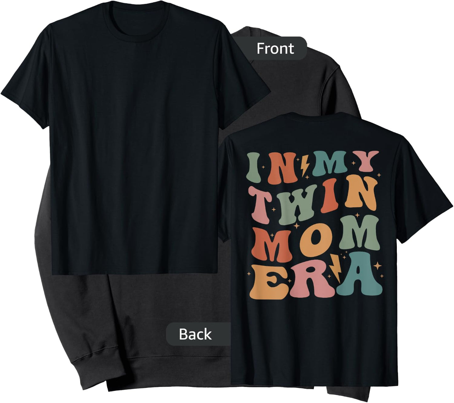 In My Twin Mom Era (on back) Sweatshirt - Sweatshirt | Black