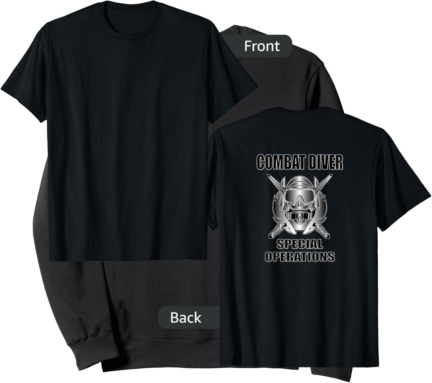 Combat Diver (Back) Sweatshirt - Sweatshirt | Black