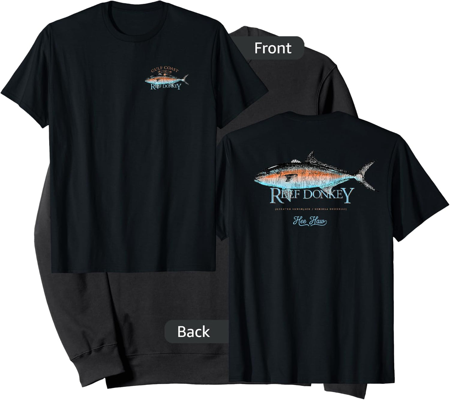 Amberjack Amber Jack Reef Donkey Gulf Coast Fishing AJ Sweatshirt - Sweatshirt | Black