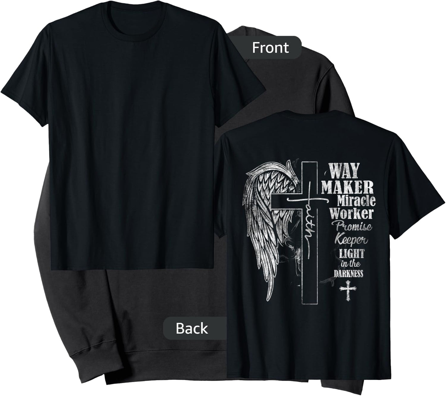 Way Maker Miracle Worker Promise Keeper, Faith, Christian Sweatshirt - Sweatshirt | Black