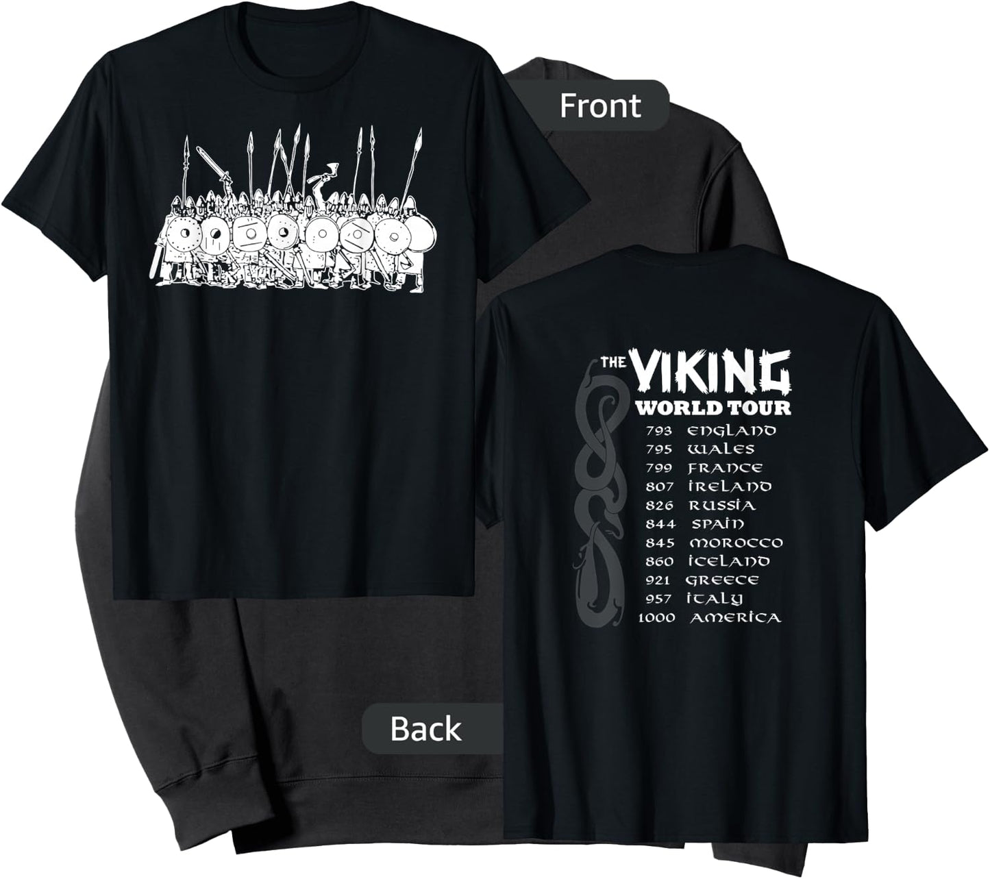 Corpsman UP Viking World Tour , Black Sweatshirt - Sweatshirt | Black