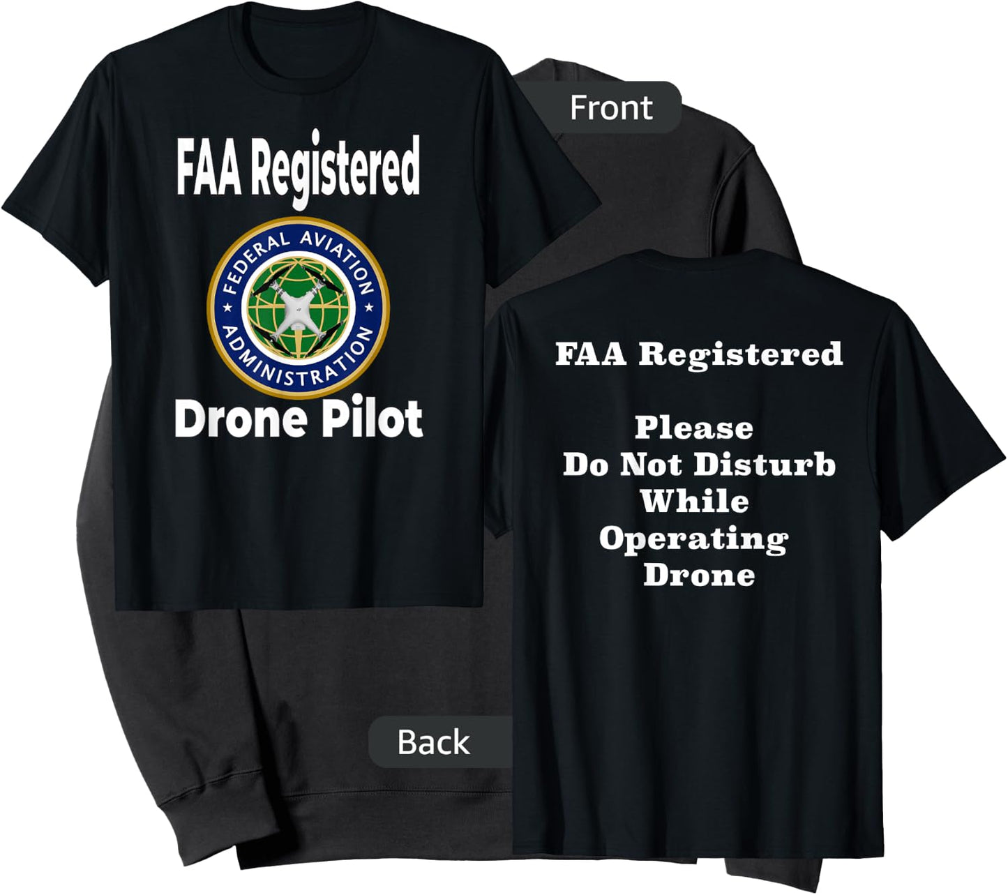 Drone UAV UAS FAA Quadcopter Pilot Part 107 Sweatshirt - Sweatshirt | Black