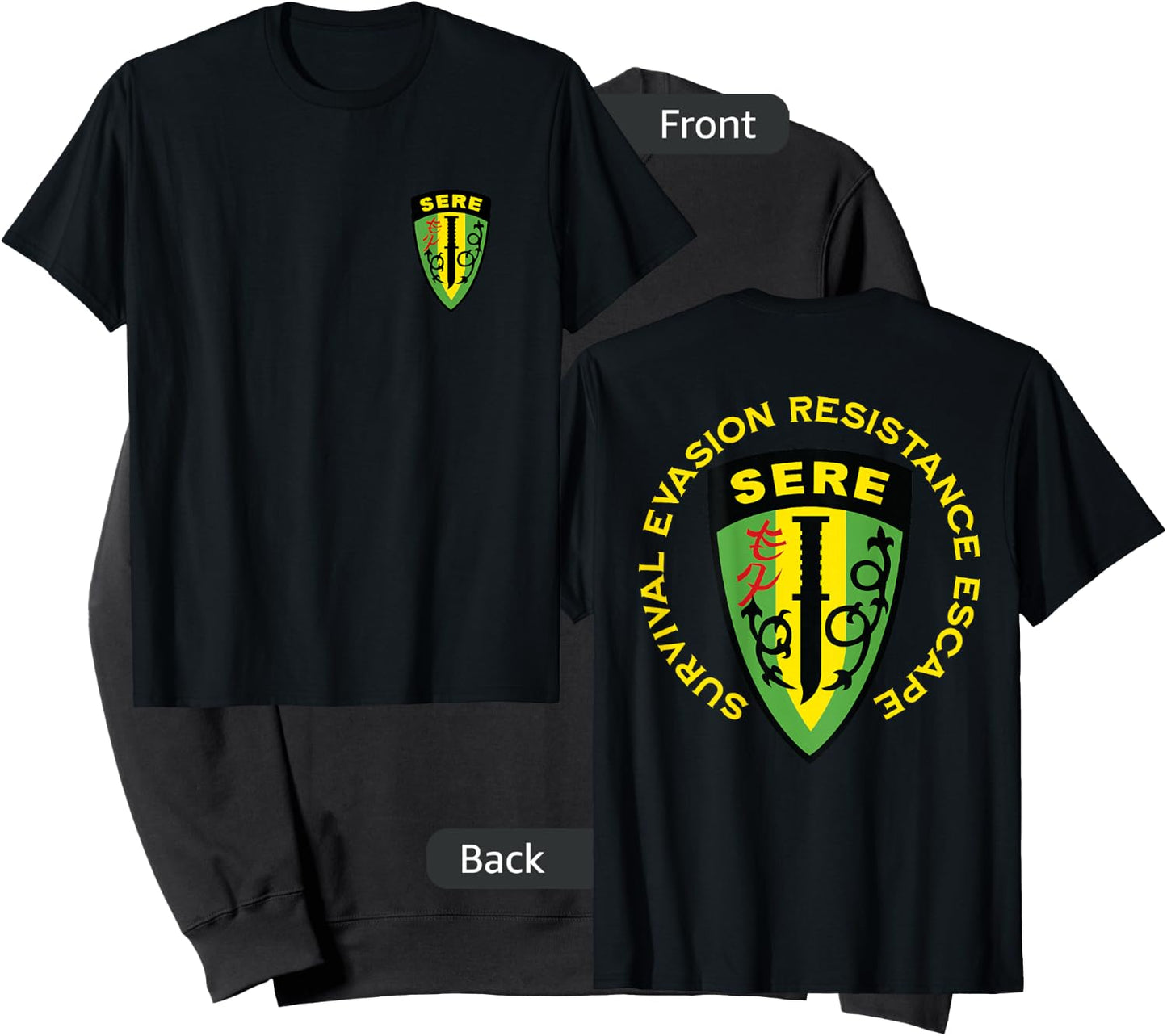 Jeff Hobrath -Adults Black SERE Survival Evasion Resistance Escape Sweatshirt - Sweatshirt | Black