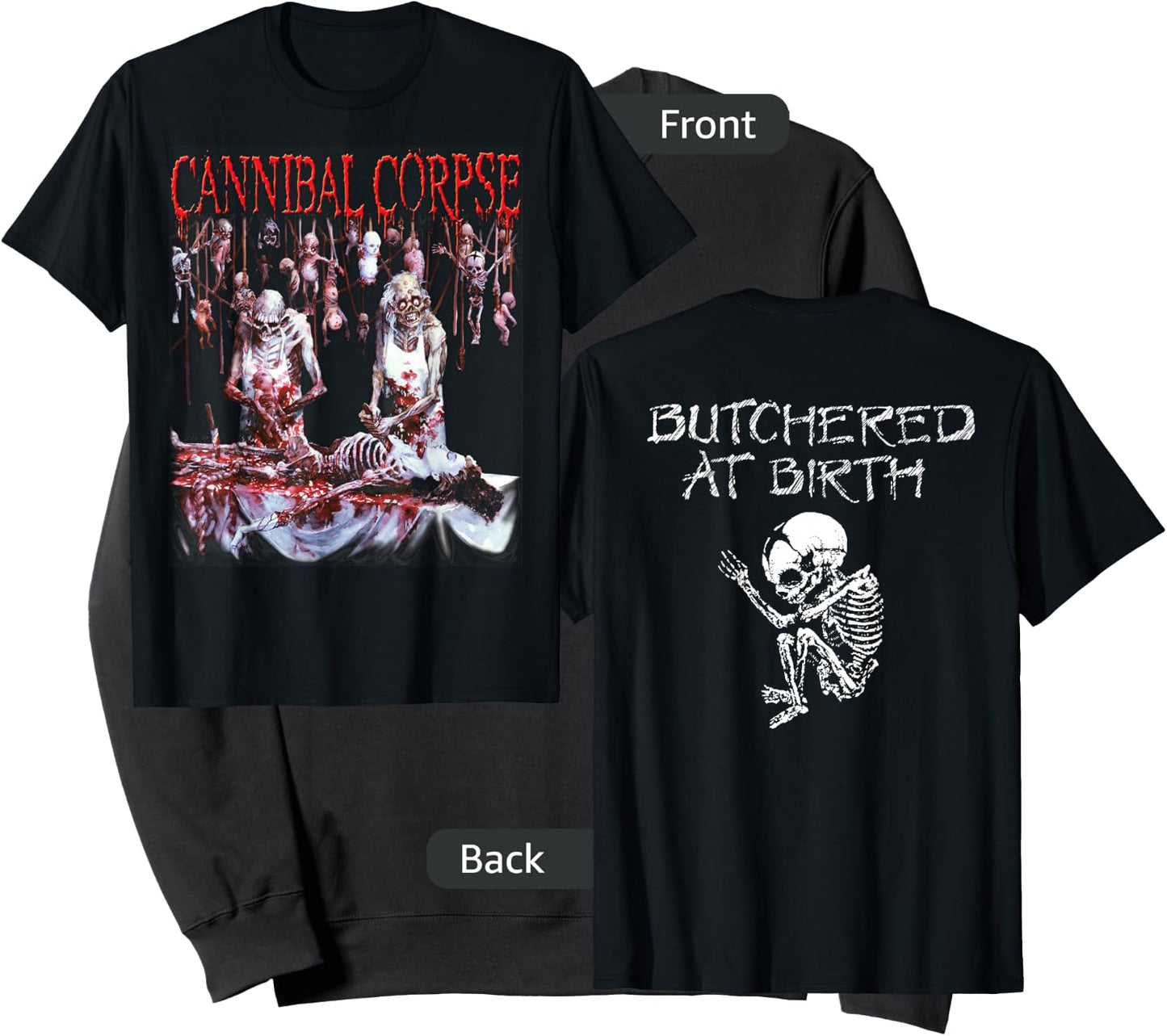 Cannibal Corpse- Official Merchandise - Butchered At Birth Sweatshirt - Sweatshirt | Black