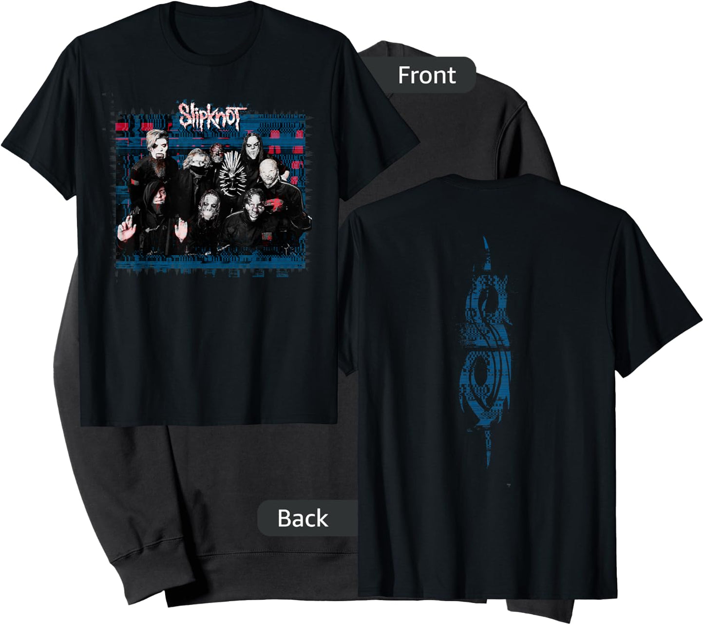 Slipknot Official We Are Not Your Kind Blue Glitch Sweatshirt - Sweatshirt | Black