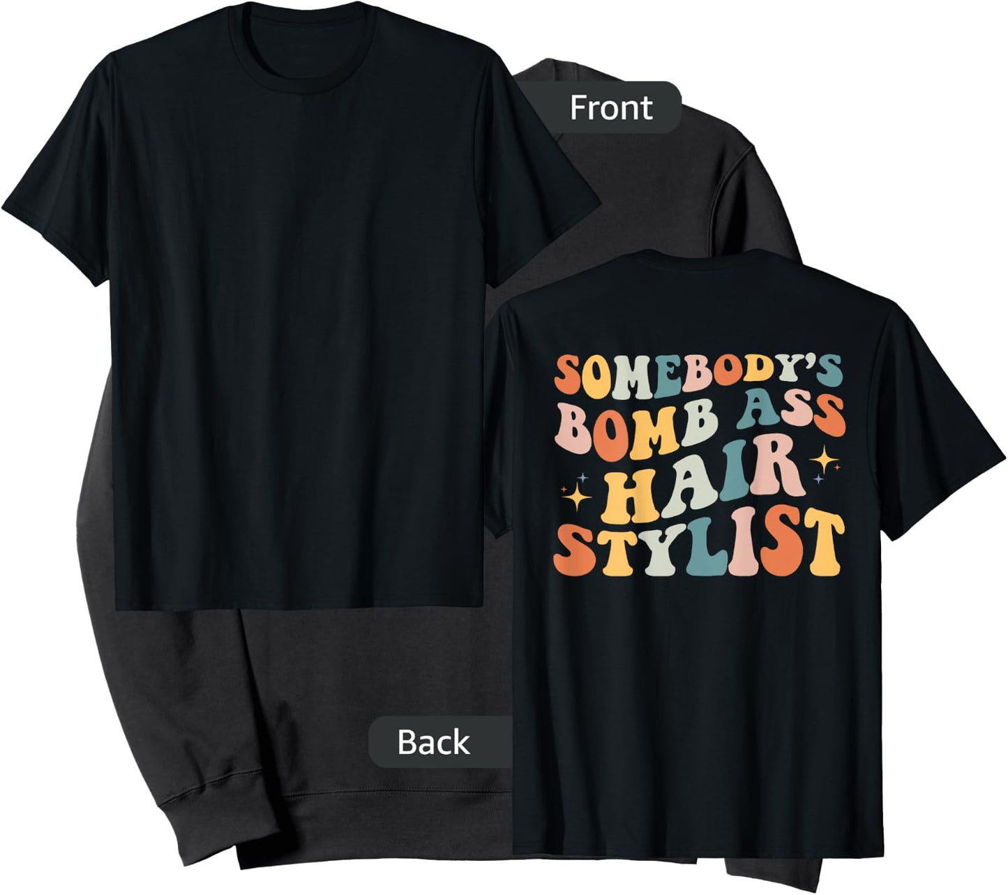 Somebody's Bomb Ass Hair Stylist Funny Retro Barber Dresser Sweatshirt - Sweatshirt | Black