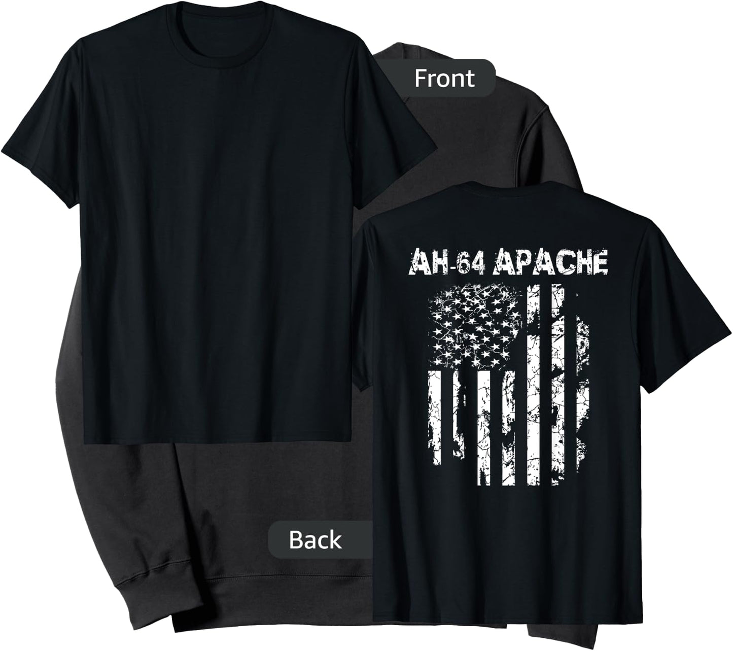 AH-64 Apache Attack Helicopter Pilot Military Sweatshirt - Sweatshirt | Black