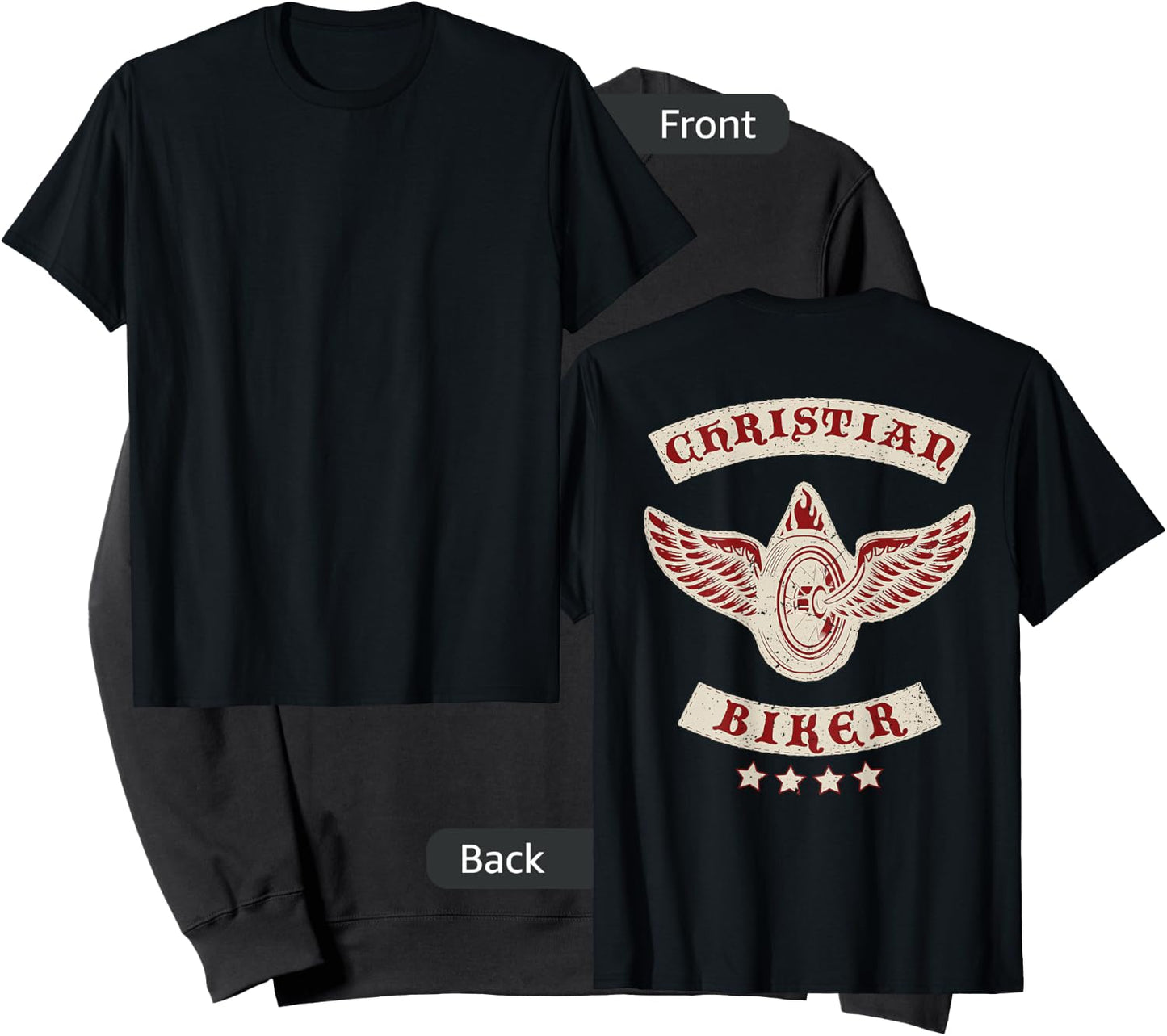 Christian Biker for Jesus | Motorcycle Gear (Design on back) Sweatshirt - Sweatshirt | Black