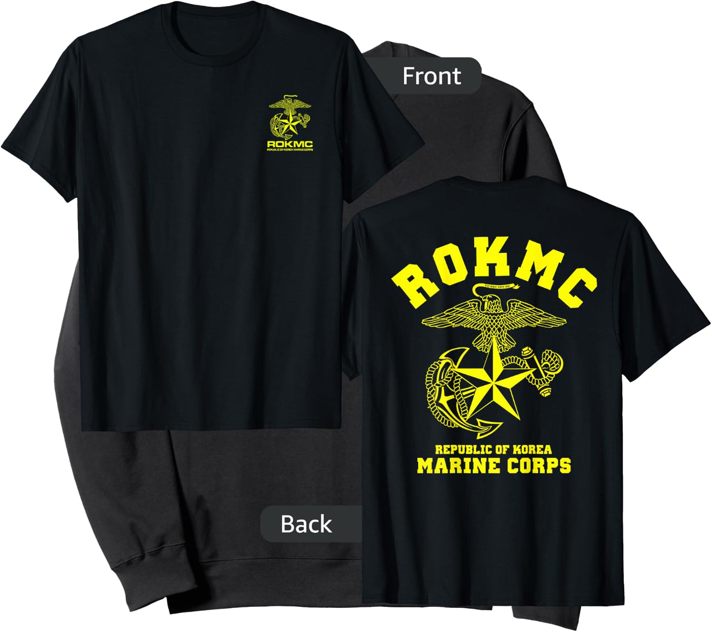 MechaProject ROKMC Korean Navy Diver Military - Men's Adults Classic Fit Black Short Sleeve - Small Sweatshirt - Sweatshirt | Black