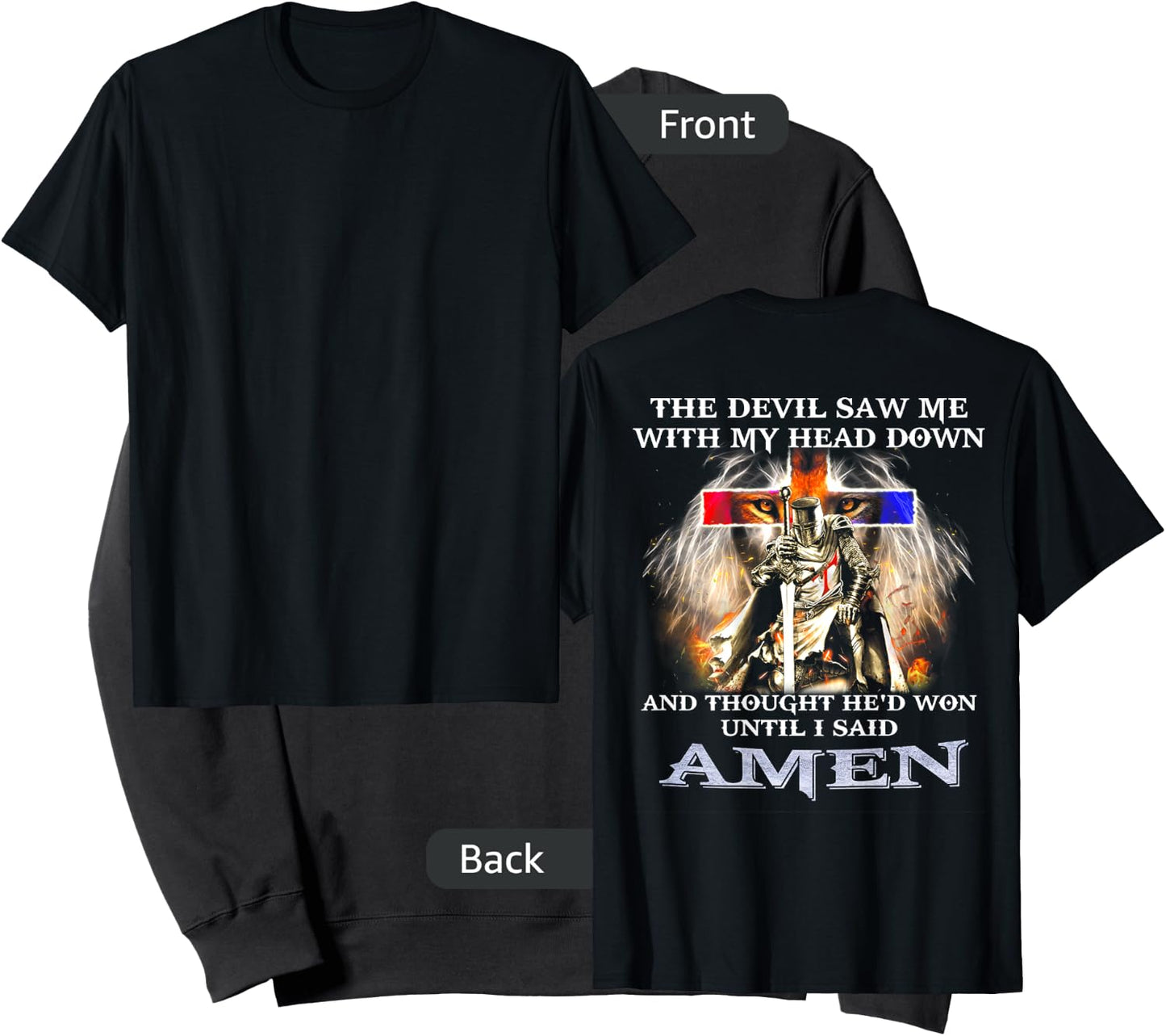 The Devil Saw Me WIth My Head Down Lion (on back) Sweatshirt - Sweatshirt | Black