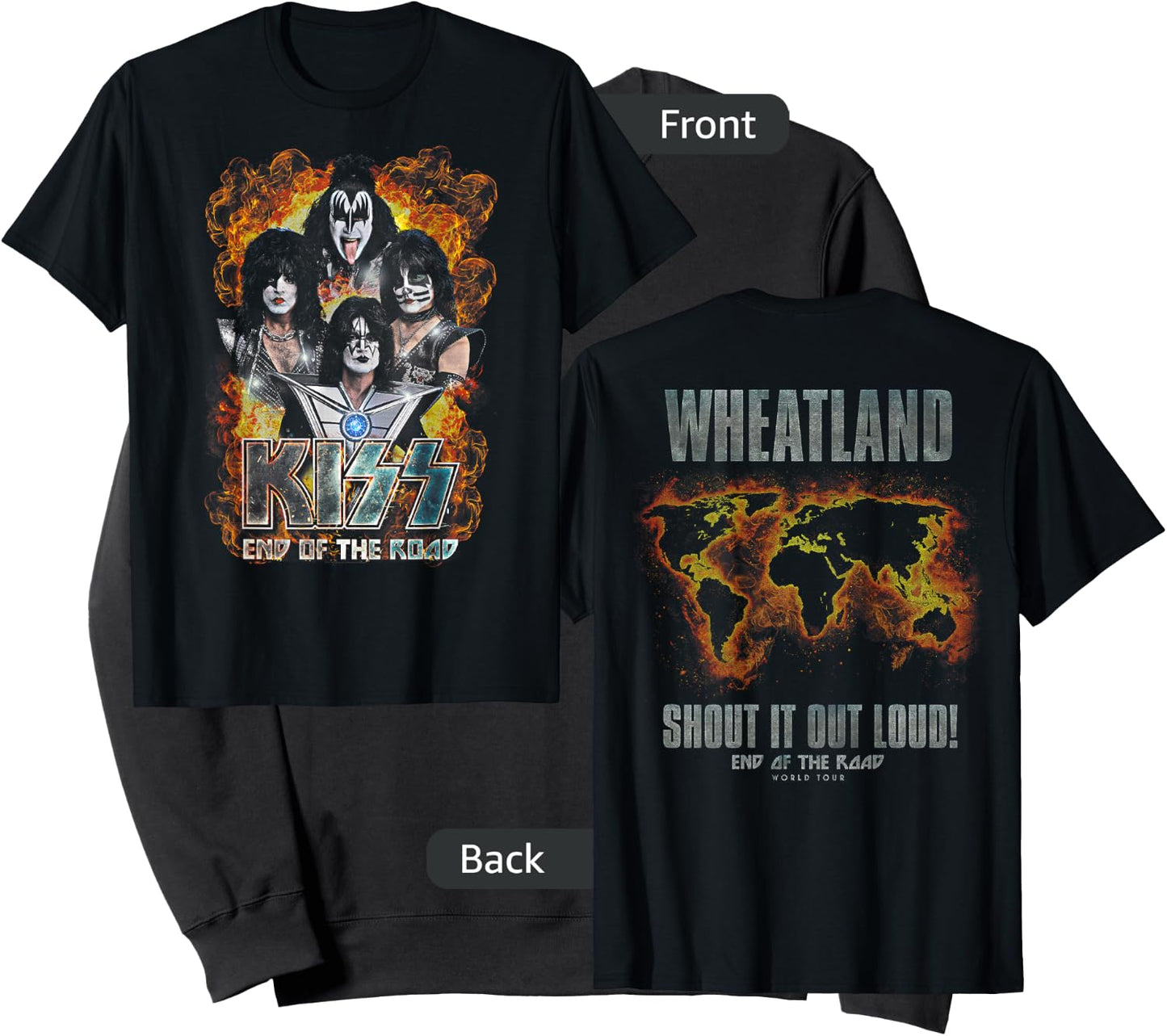 KISS - Exclusive Official End of The Road Tour, Wheatland Sweatshirt - Sweatshirt | Black