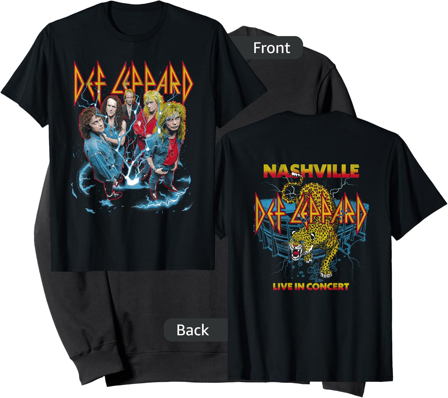 Def Leppard - Band Photo City Nashville Sweatshirt - Sweatshirt | Black