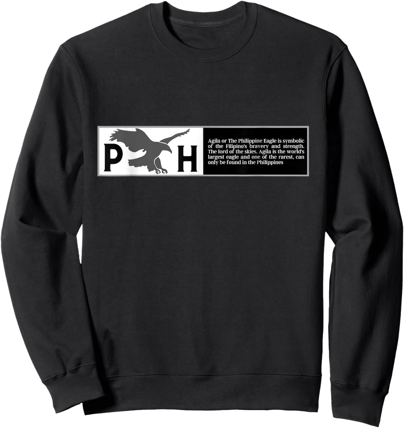 Agila - The Philippine Eagle Sweatshirt - Sweatshirt | Black