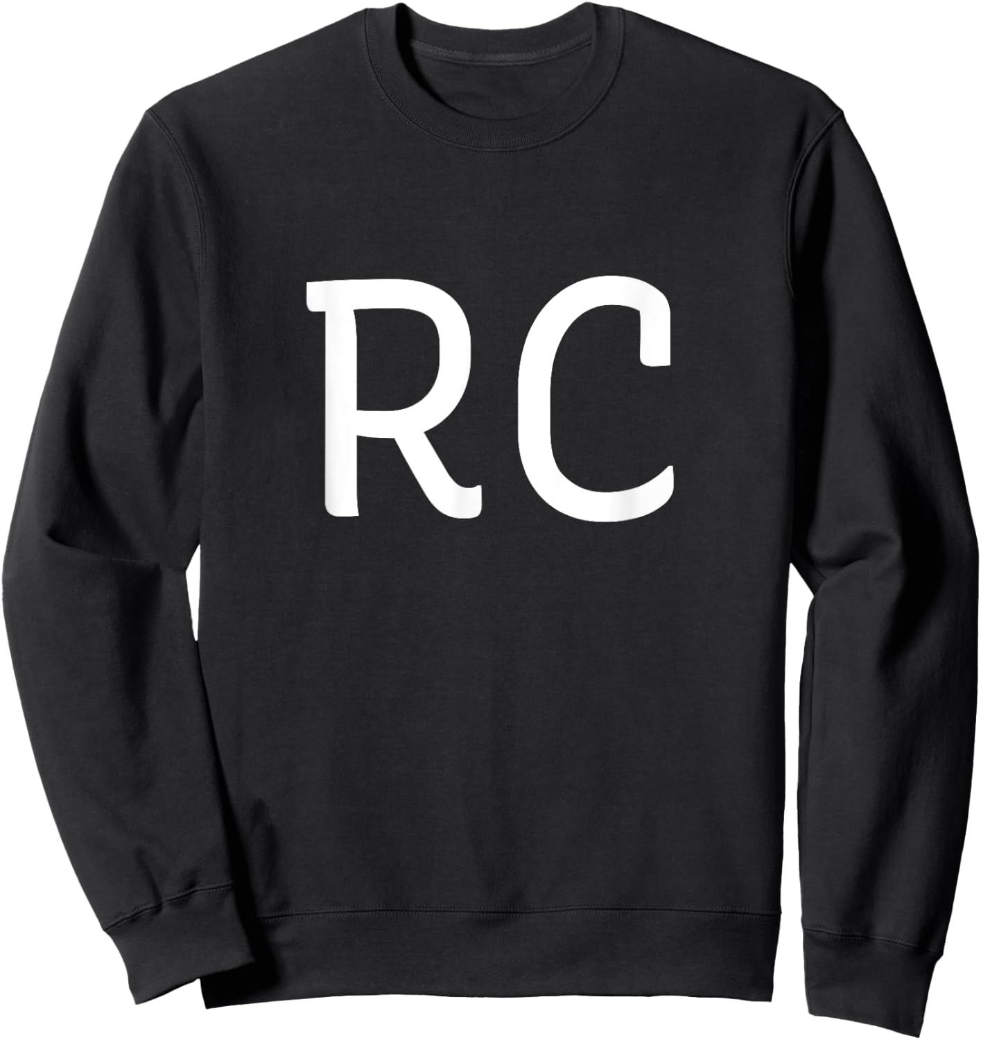 RC Two Letter Pair - Elegant Personalized Initials Sweatshirt - Sweatshirt | Black