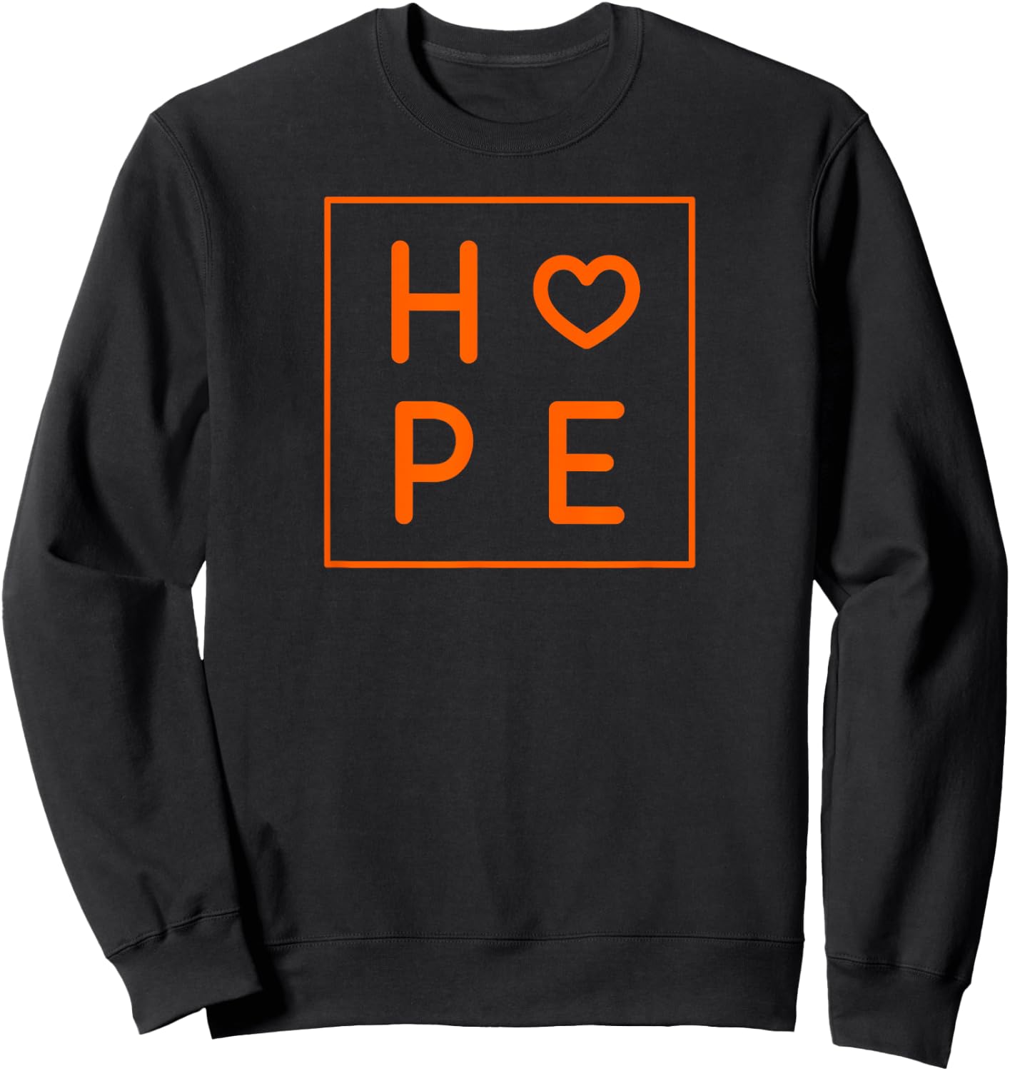 Hope Heart Shirt. Hope Women's Graphic Men's Sweatshirt - Sweatshirt | Black