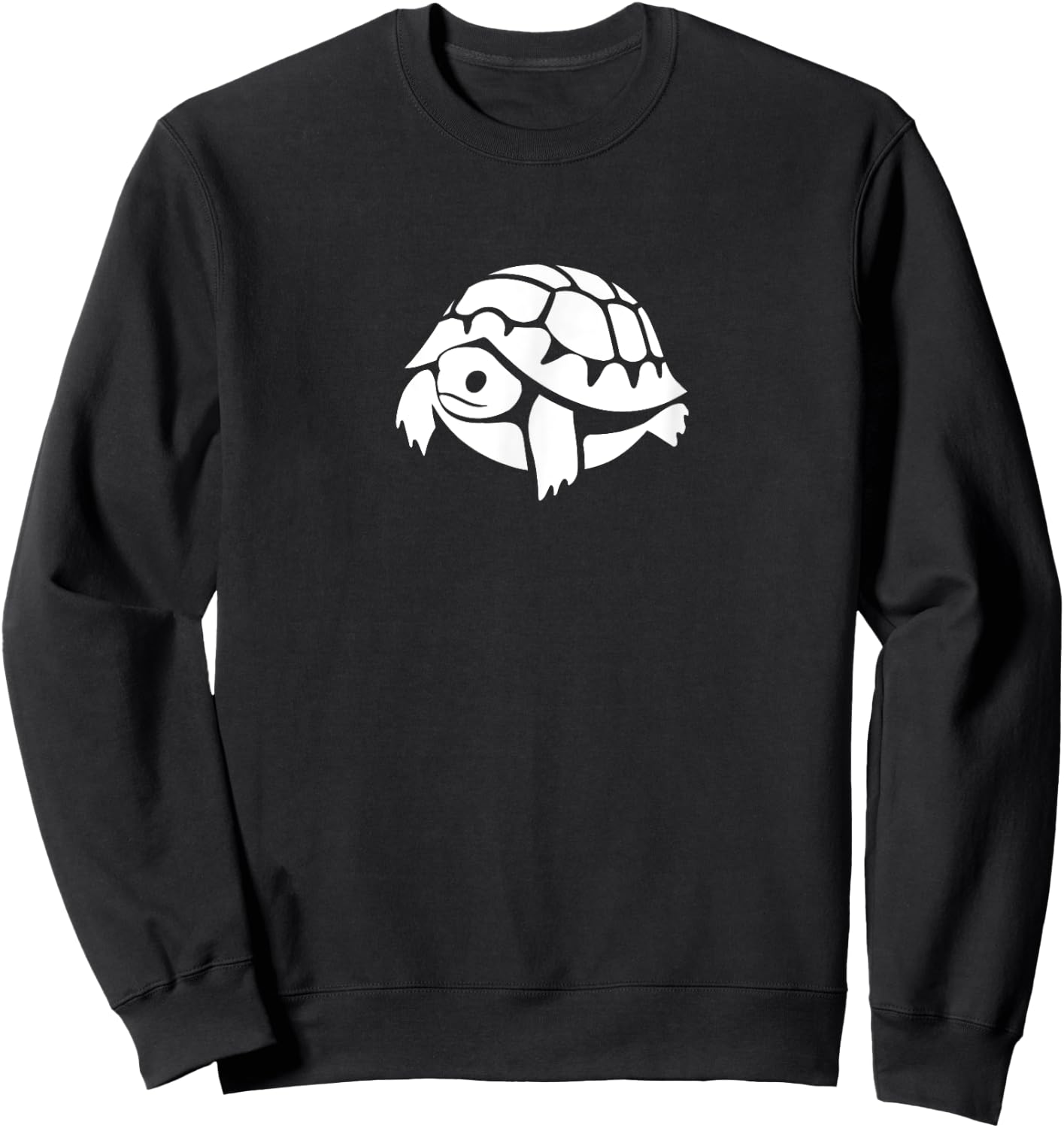 Cute Russian tortoise, stylized design for tortoise lovers Sweatshirt - Sweatshirt | Black