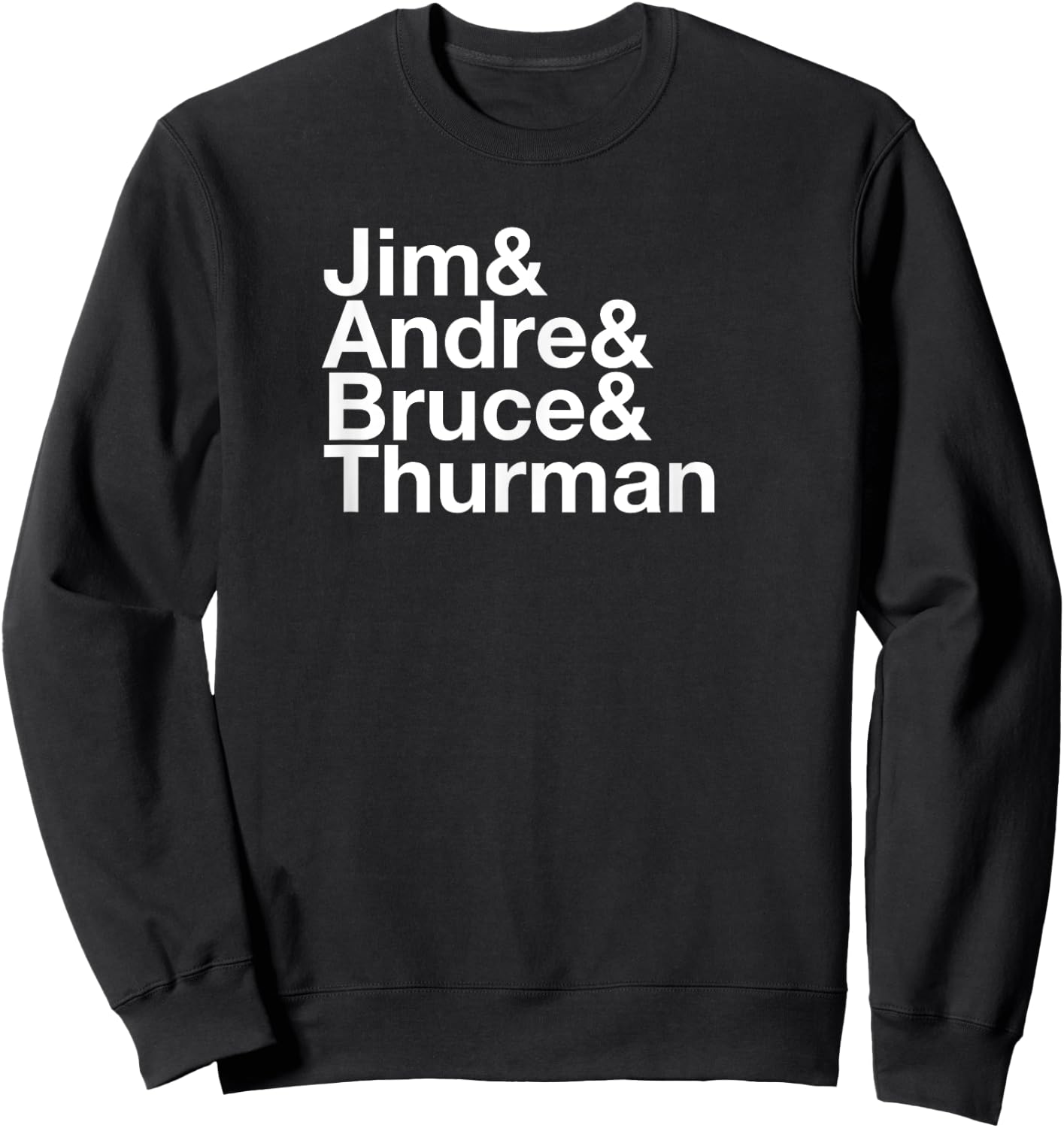 Jim Bruce Andre Thurman Ampersand Shirt Sweatshirt - Sweatshirt | Black