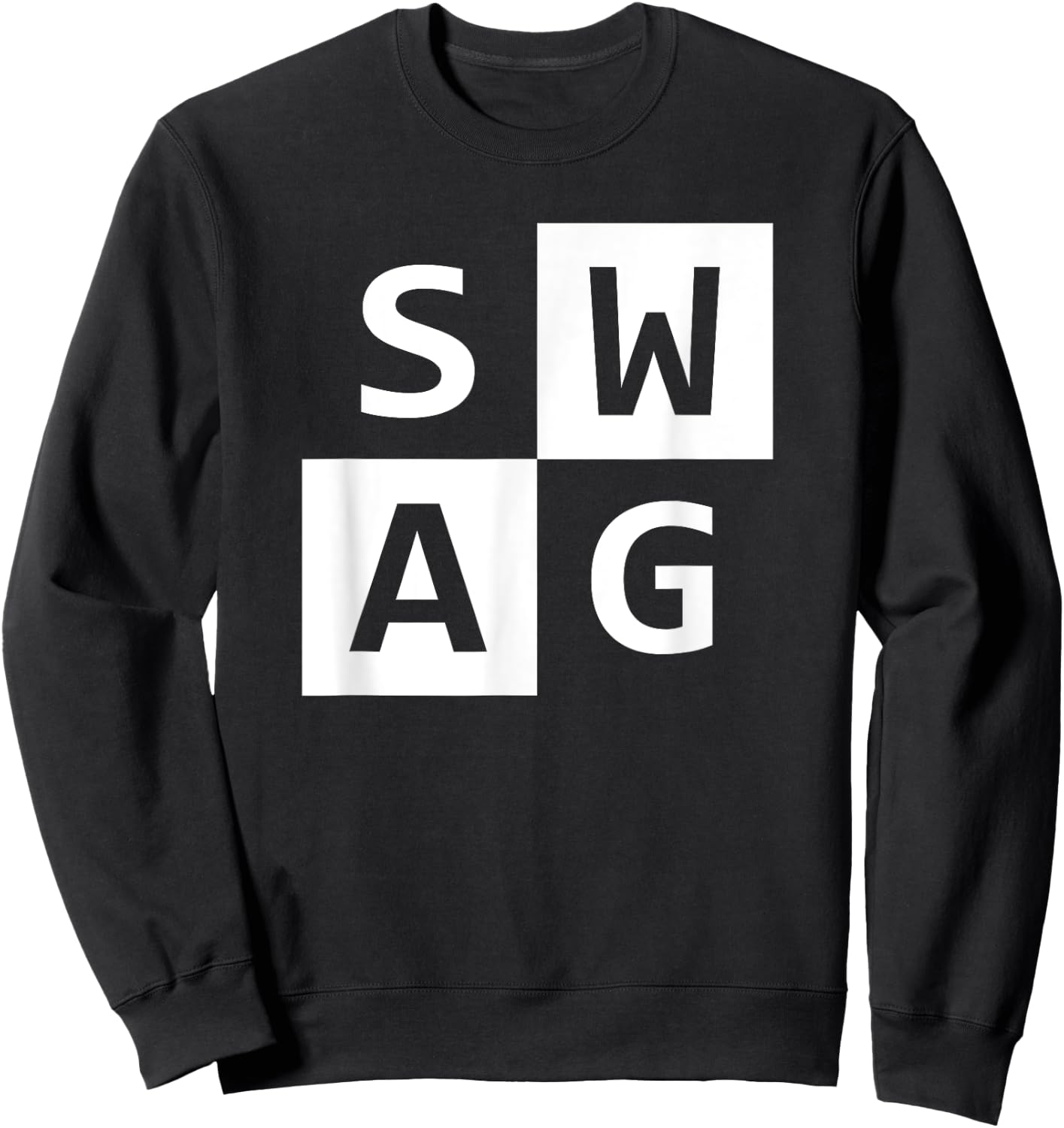 Swag | Simple Deisgn Sweatshirt - Sweatshirt | Black