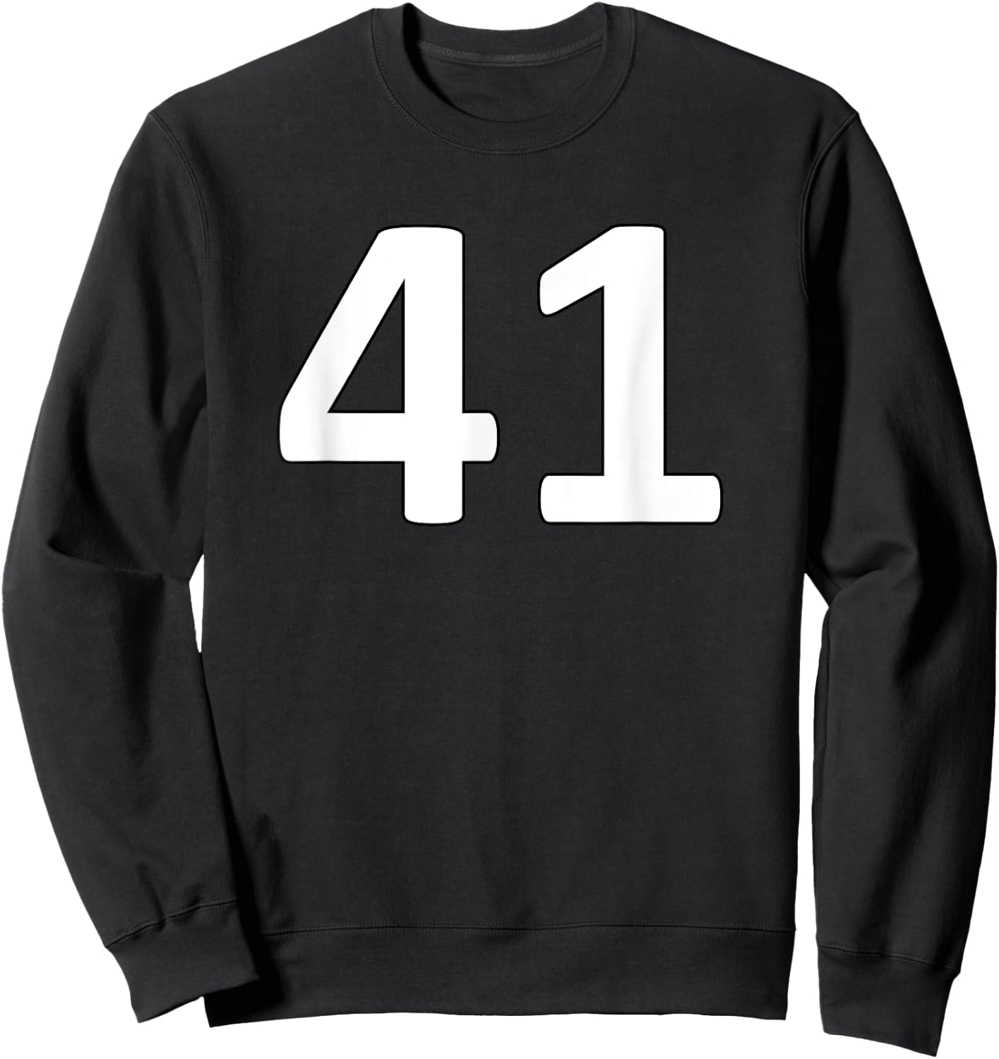 Number 41 Sports Jersey For Teams, Players, and Fans Sweatshirt - Sweatshirt | Black