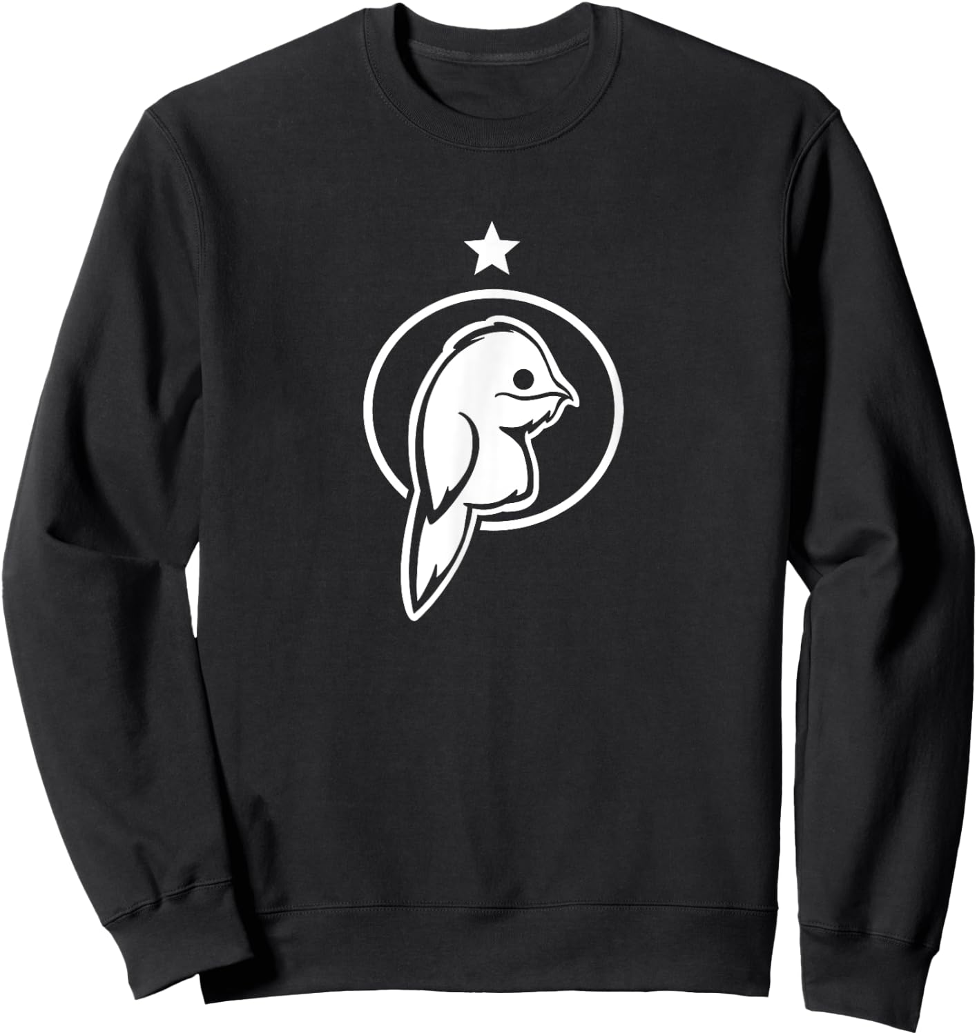 Urutau, cute and weird bird. Stylized art for Potoo lovers Sweatshirt - Sweatshirt | Black