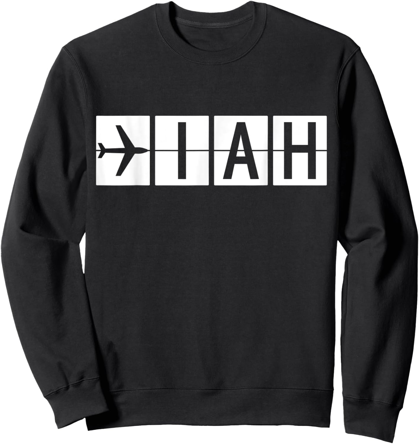IAH Houston Texas Airport Sweatshirt - Sweatshirt | Black