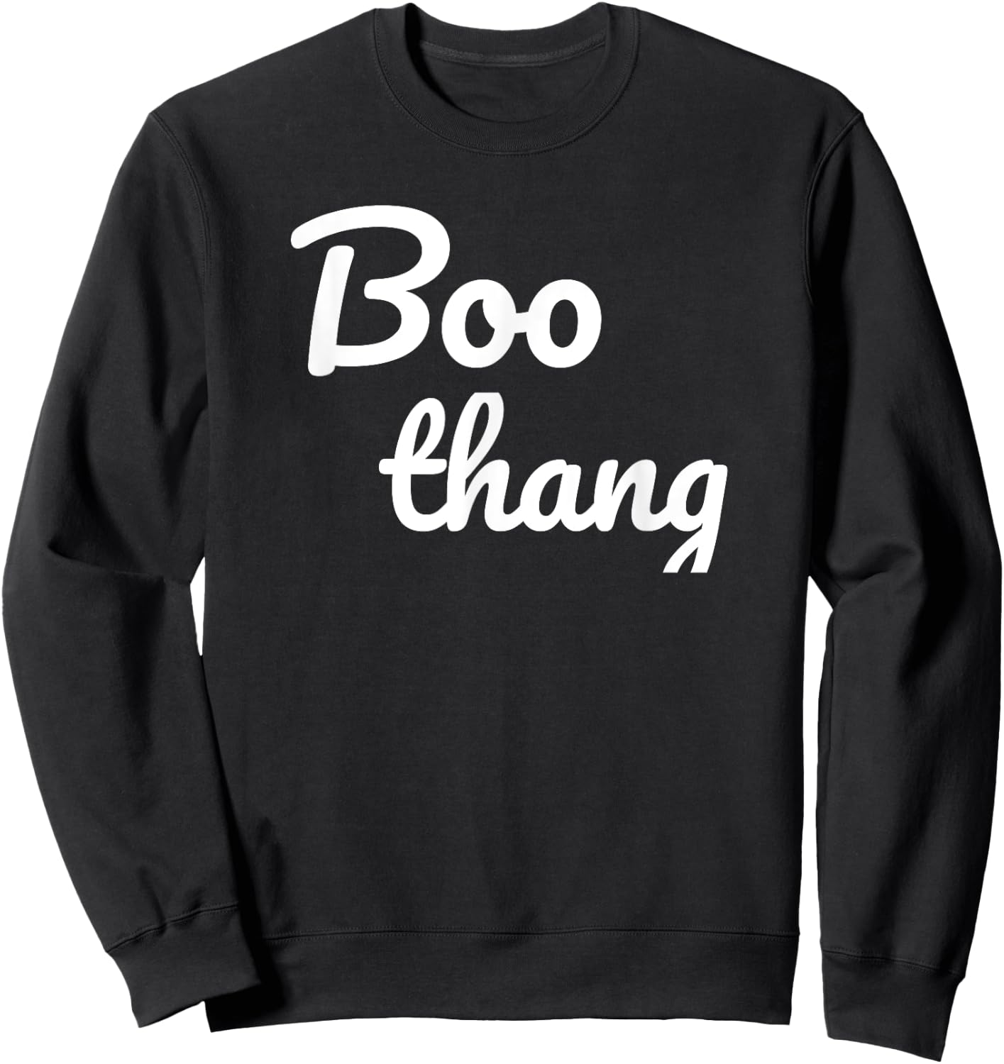 Boo Thang Funny Halloween Costume Sweatshirt - Sweatshirt | Black