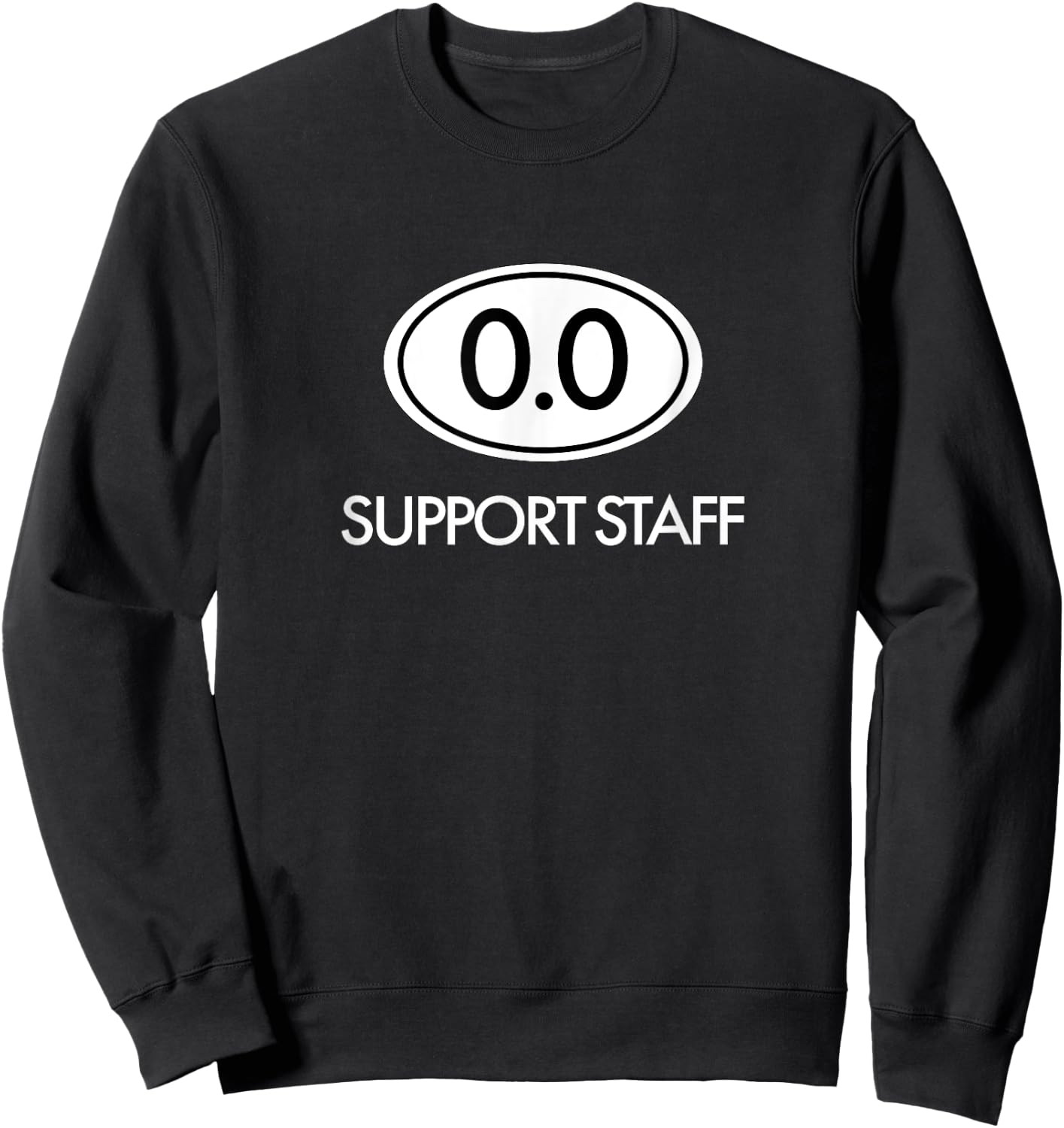Marathon Support Staff 0.0 Circle T Shirt Sweatshirt - Sweatshirt | Black