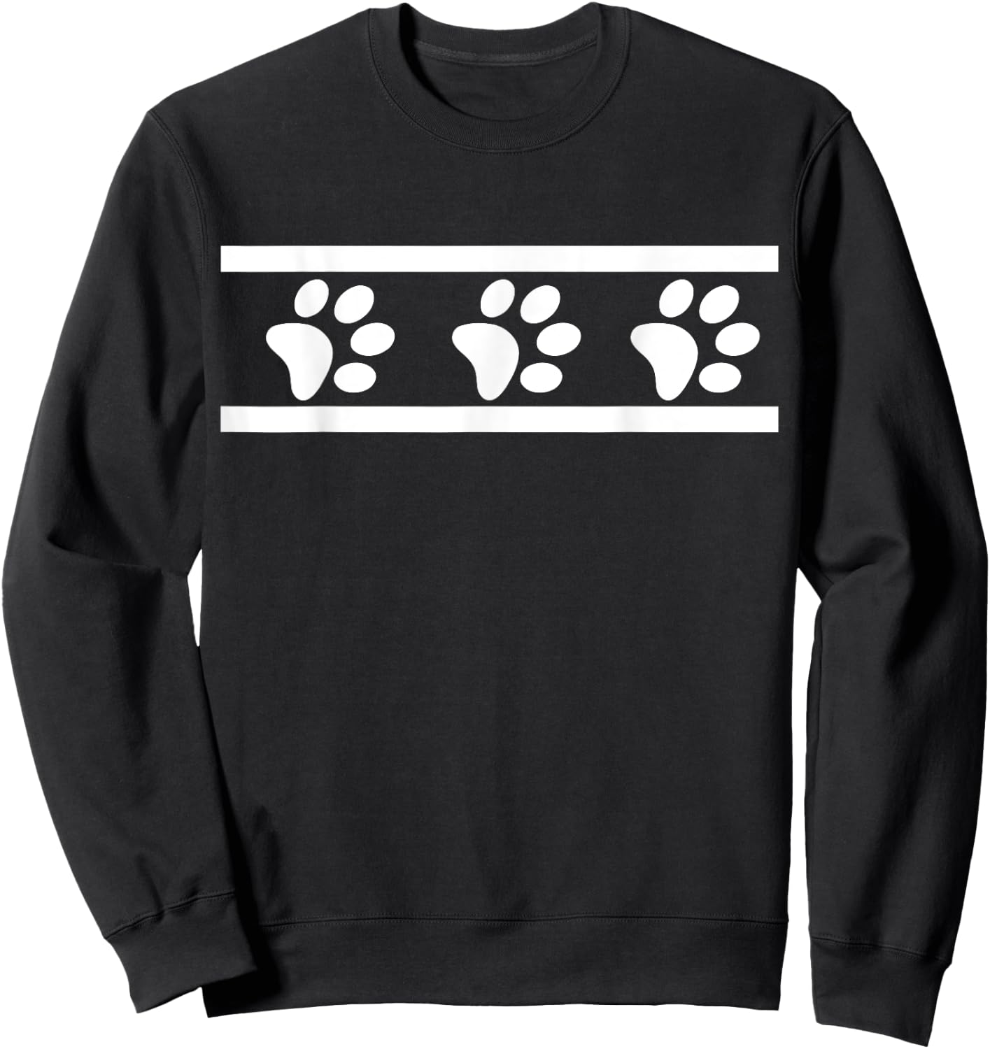 Dog Paw Print Dog Print Dog Themed Dog Owner Dog Love Shirt Sweatshirt - Sweatshirt | Black