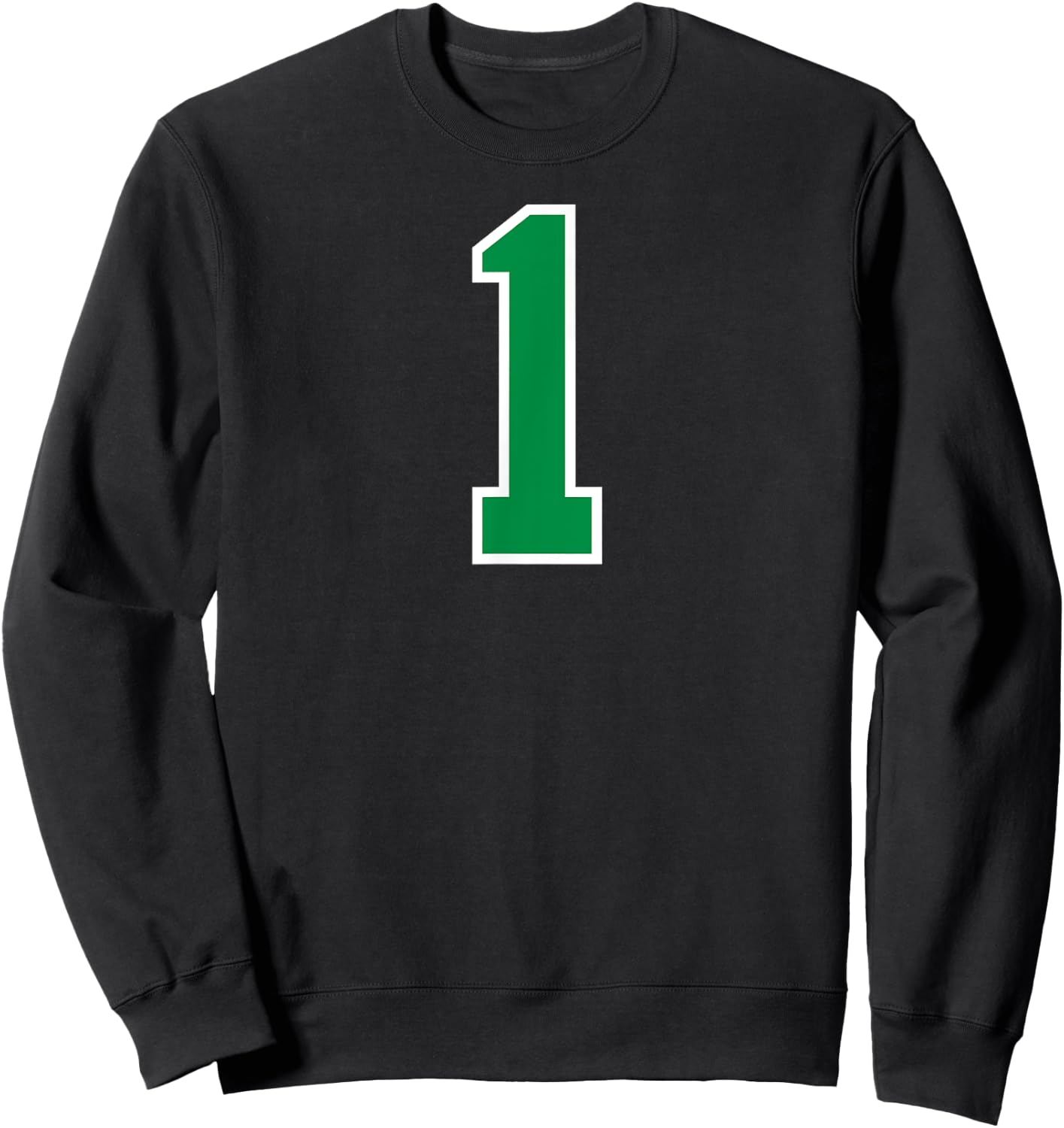 1 Sport Green Varsity Number Sweatshirt - Sweatshirt | Black