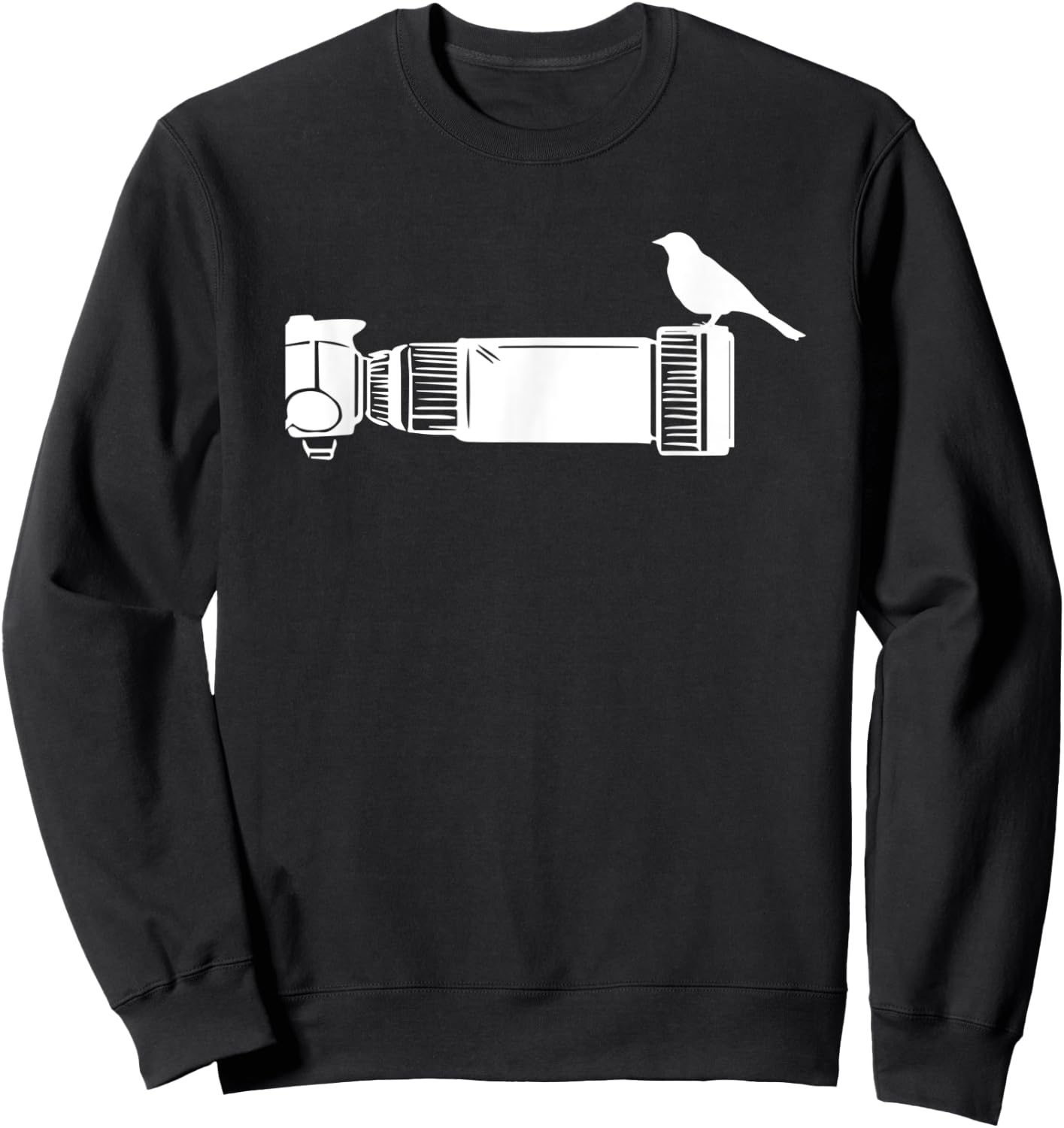 Bird On Camera Photographer Funny Photography Sweatshirt - Sweatshirt | Black
