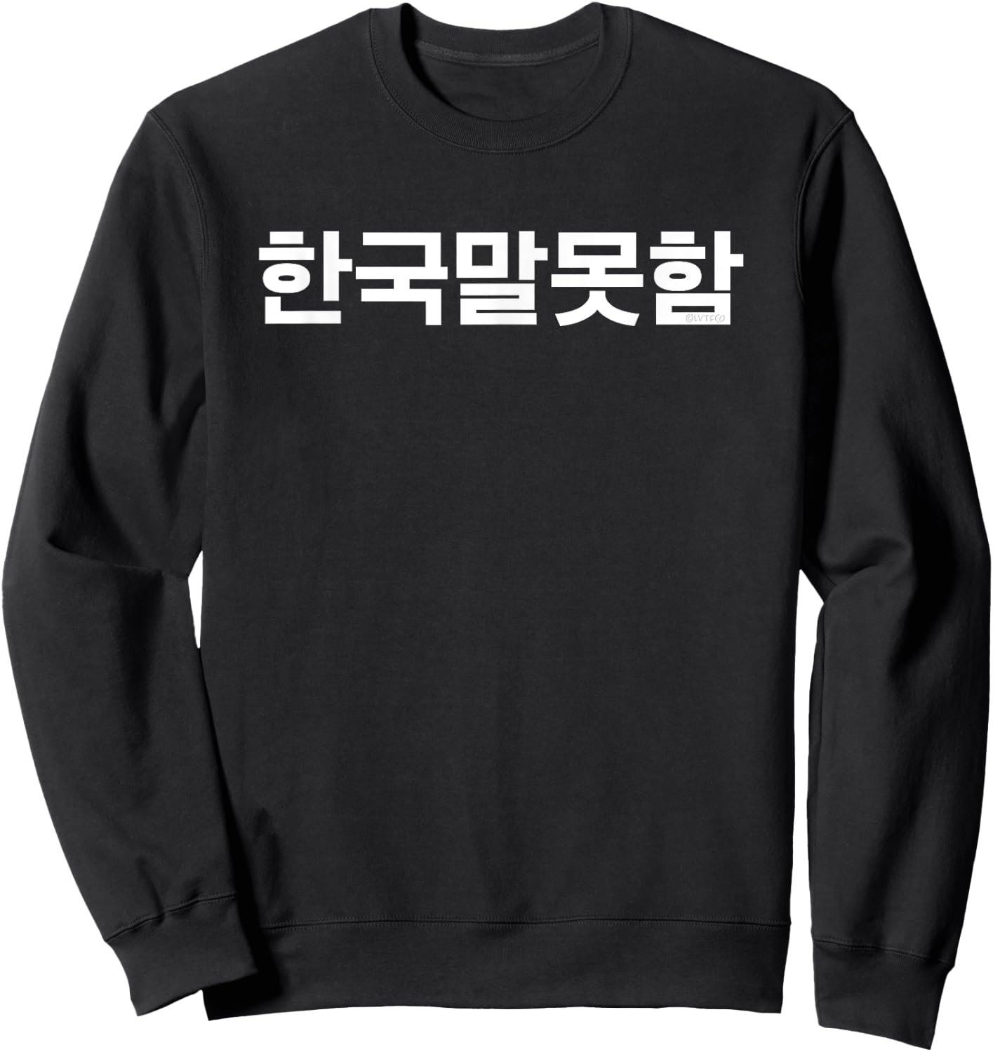 I Don’t Speak Korean Funny Hangul Words Sweatshirt - Sweatshirt | Black