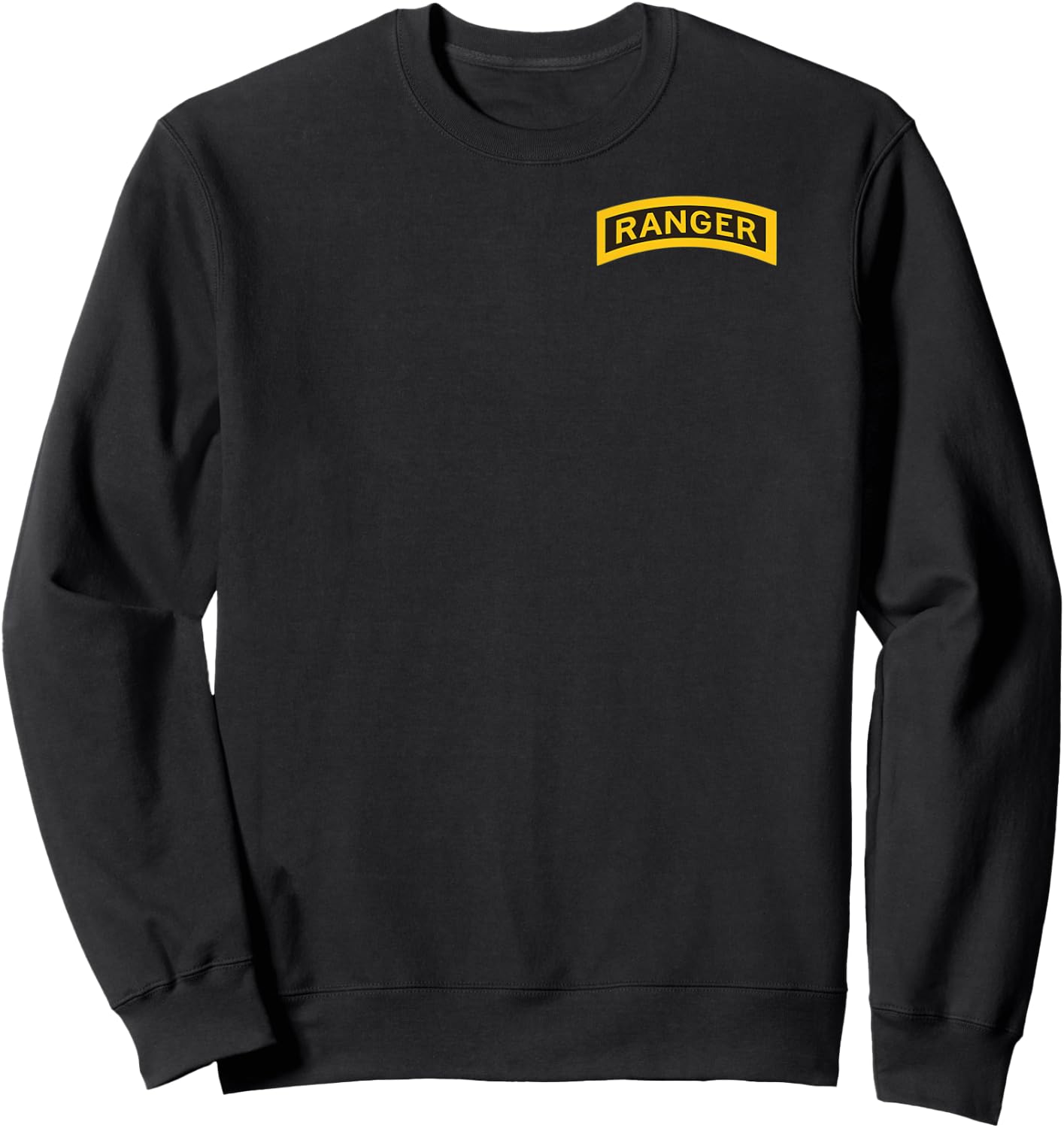US Army Ranger Tab - Front and Back Sweatshirt - Sweatshirt | Black