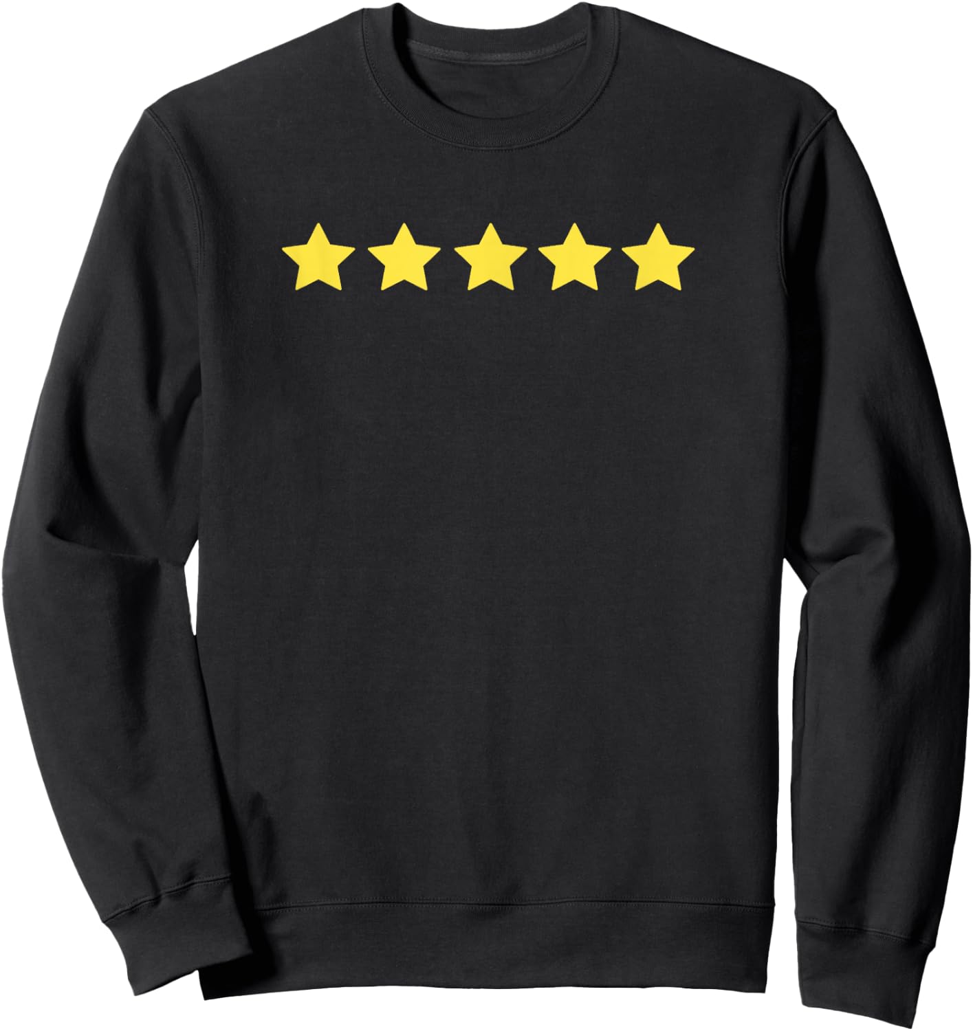 Funny 5 Star Sweatshirt - Sweatshirt | Black