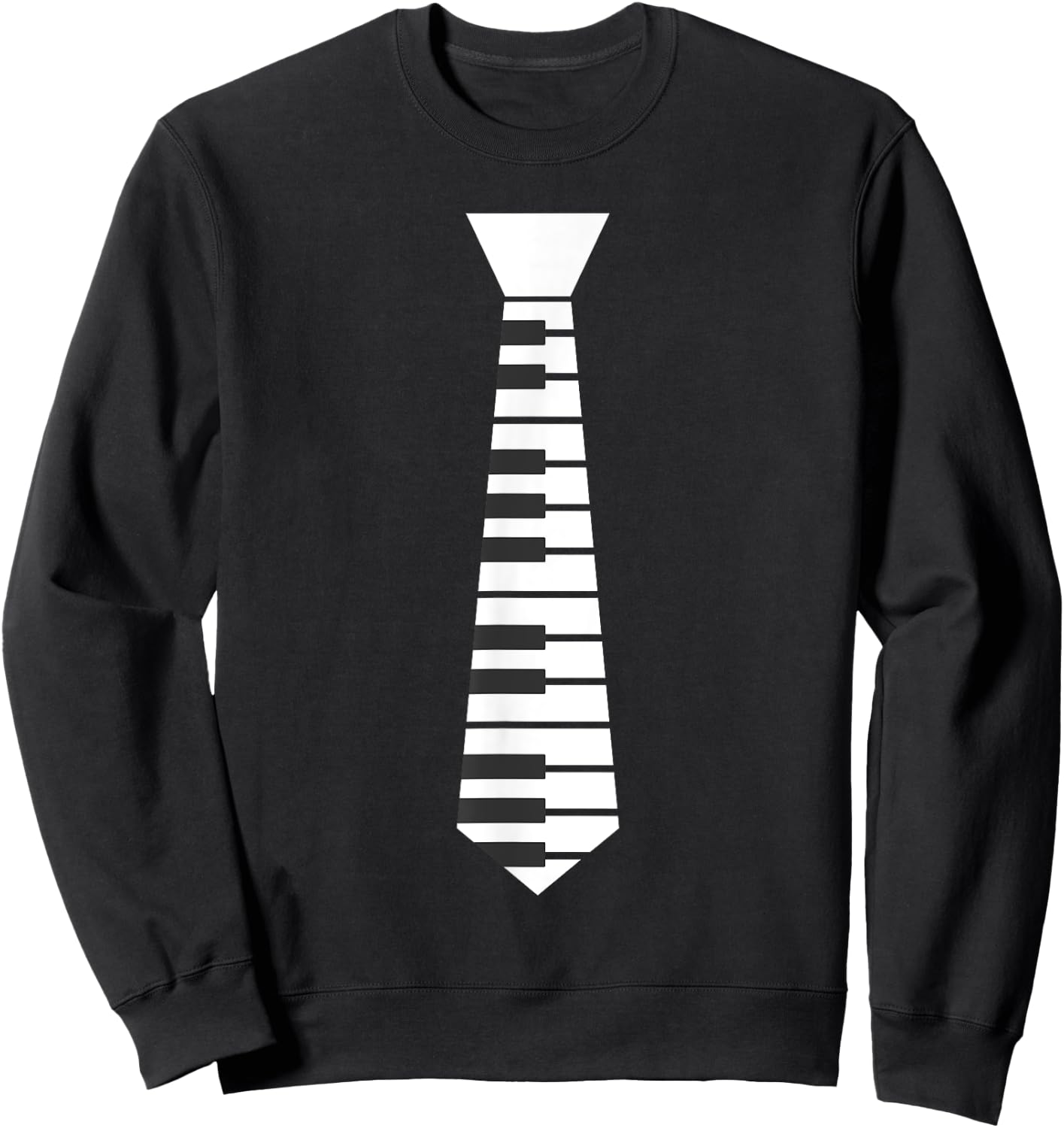 Piano Necktie Piano Player Pianist Classical Music Musician Sweatshirt - Sweatshirt | Black