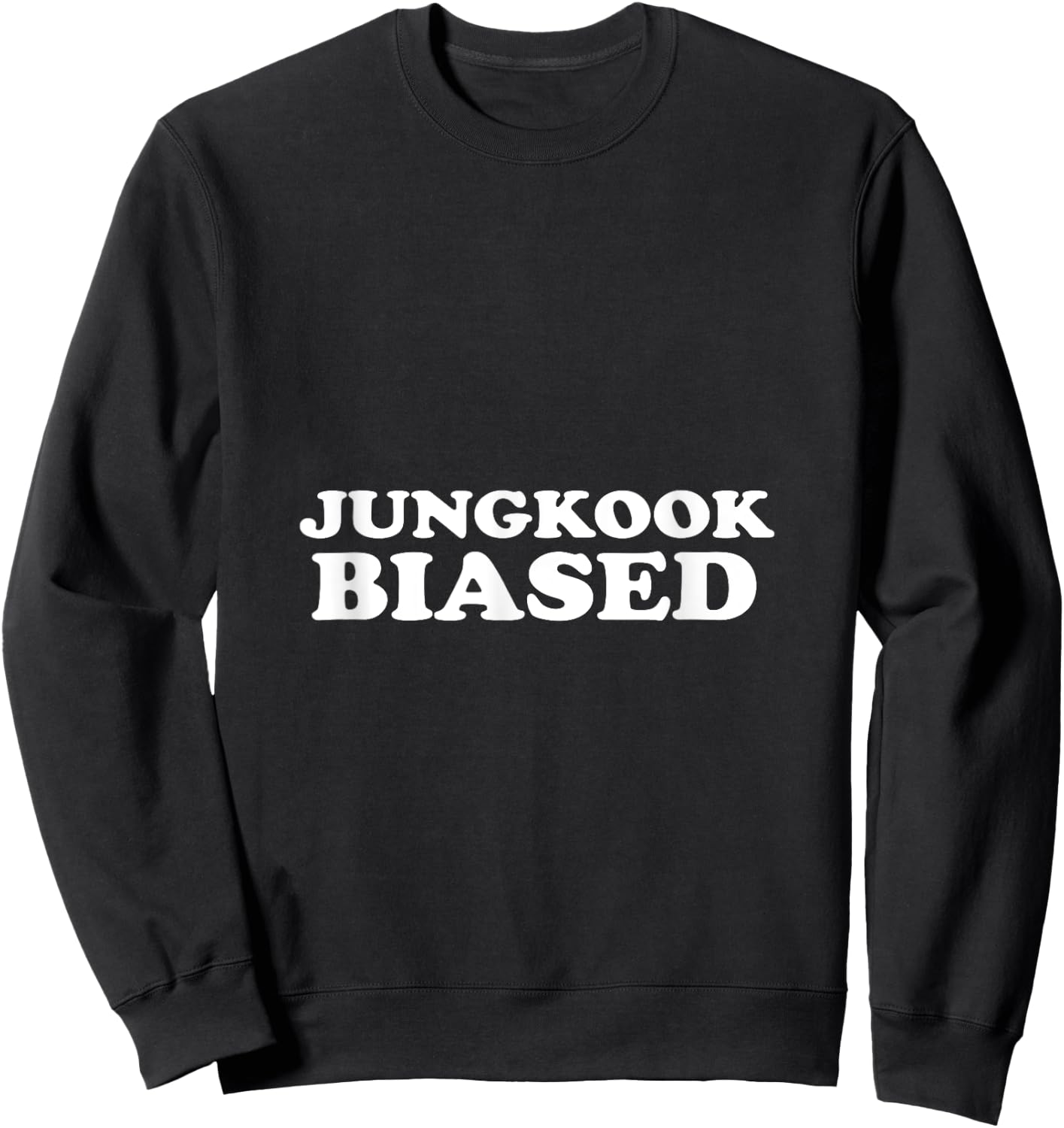 Jungkook Biased Sweatshirt - Sweatshirt | Black